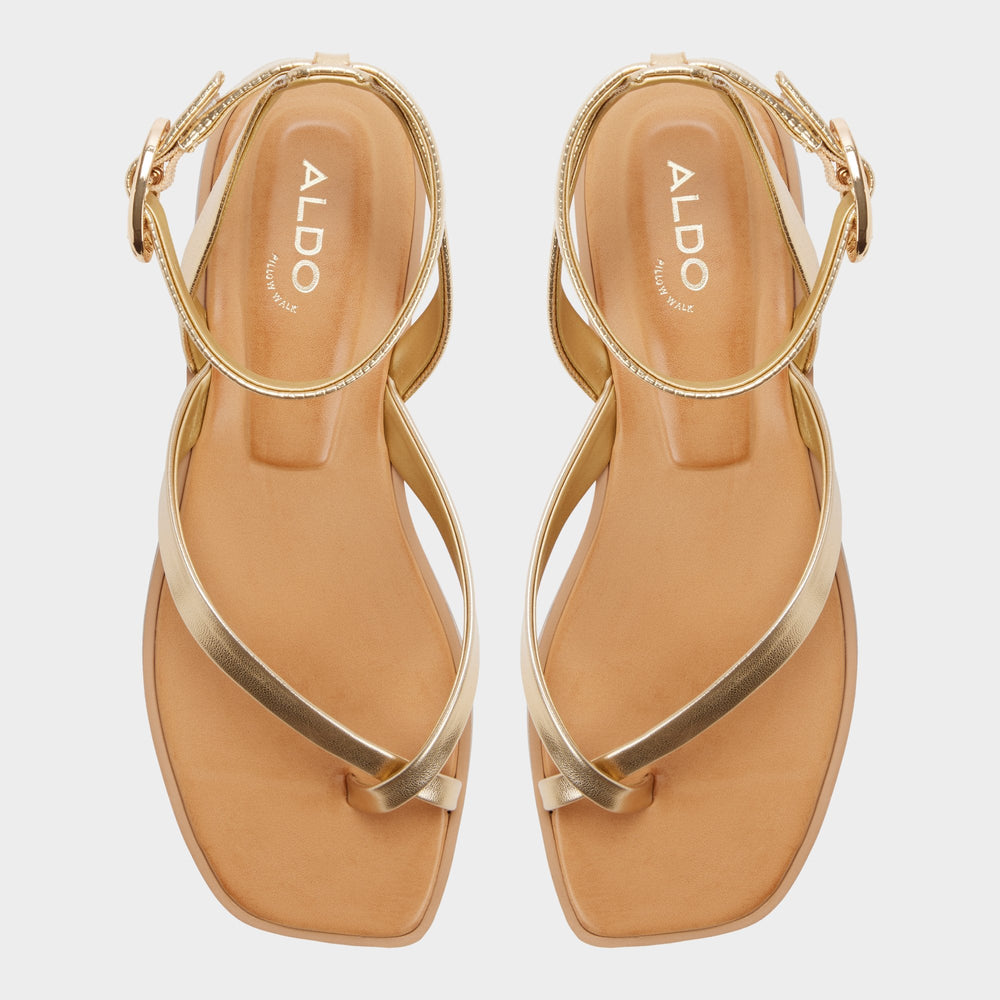 Gold Daressi in Gold - Flat sandal | Aldo