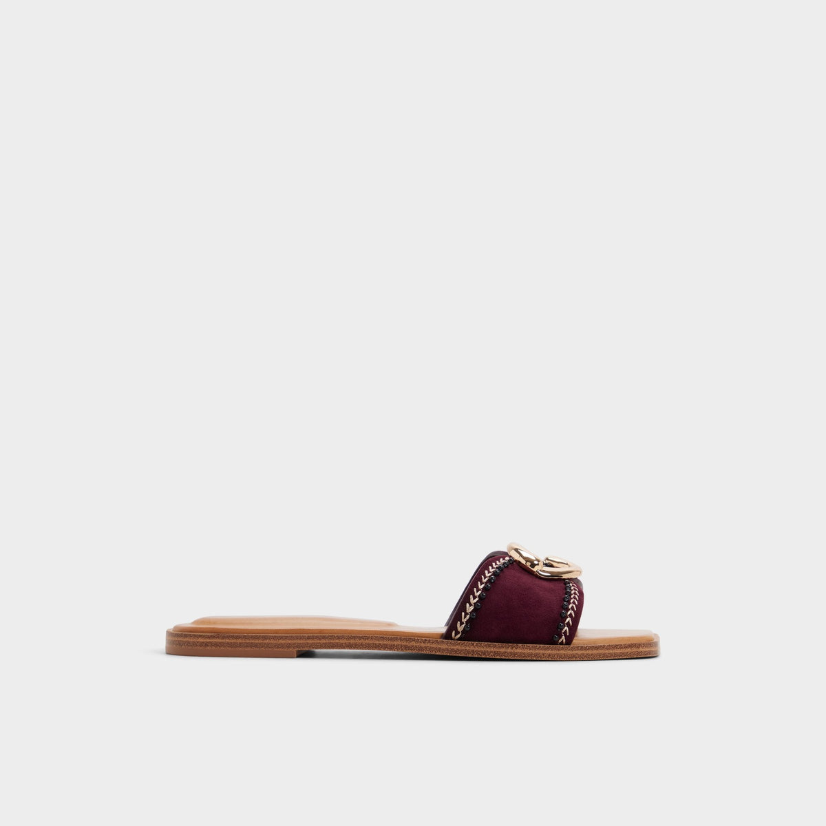Bordo Biggin in Bordo - Slide sandal | Aldo
