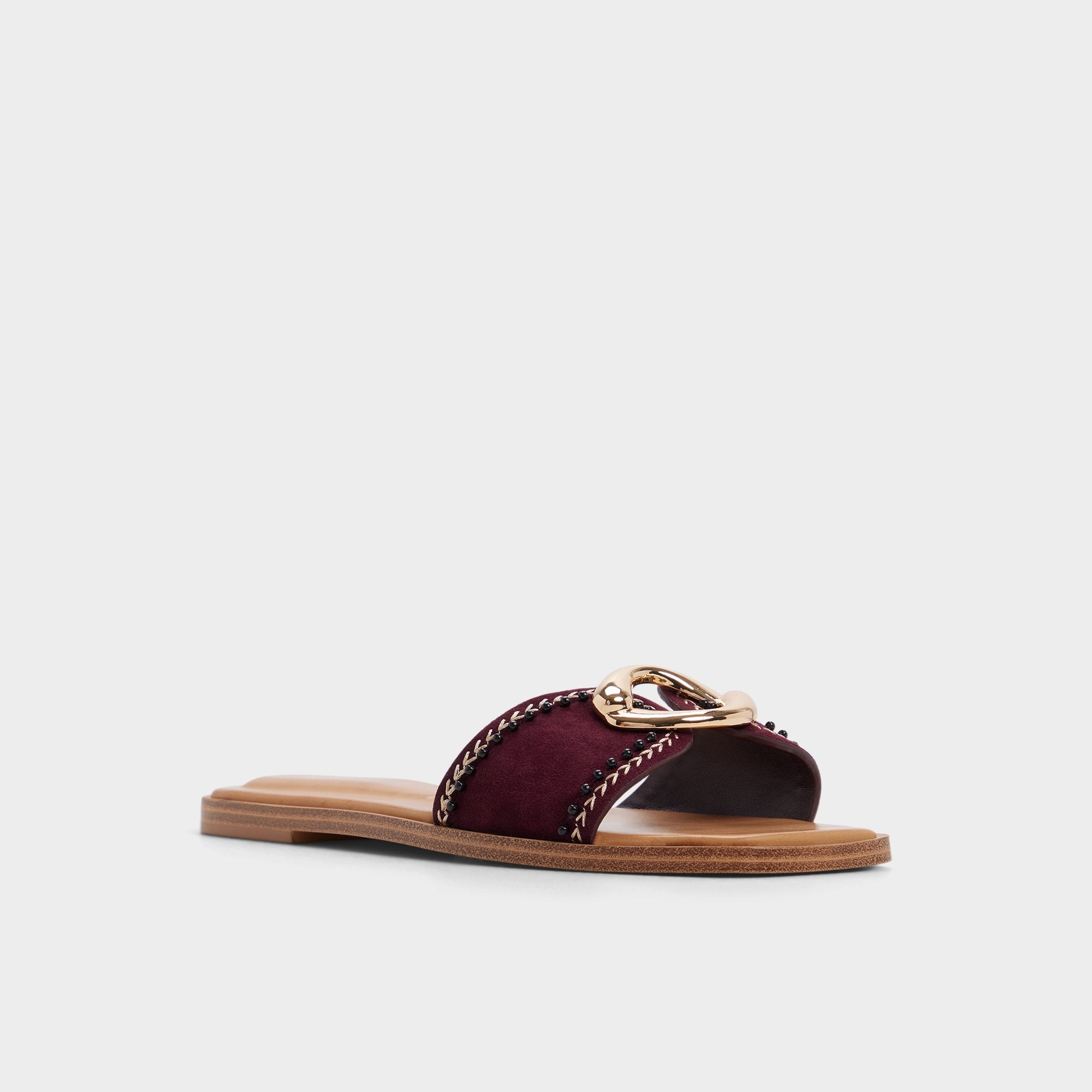 Bordo Biggin in Bordo - Slide sandal | Aldo