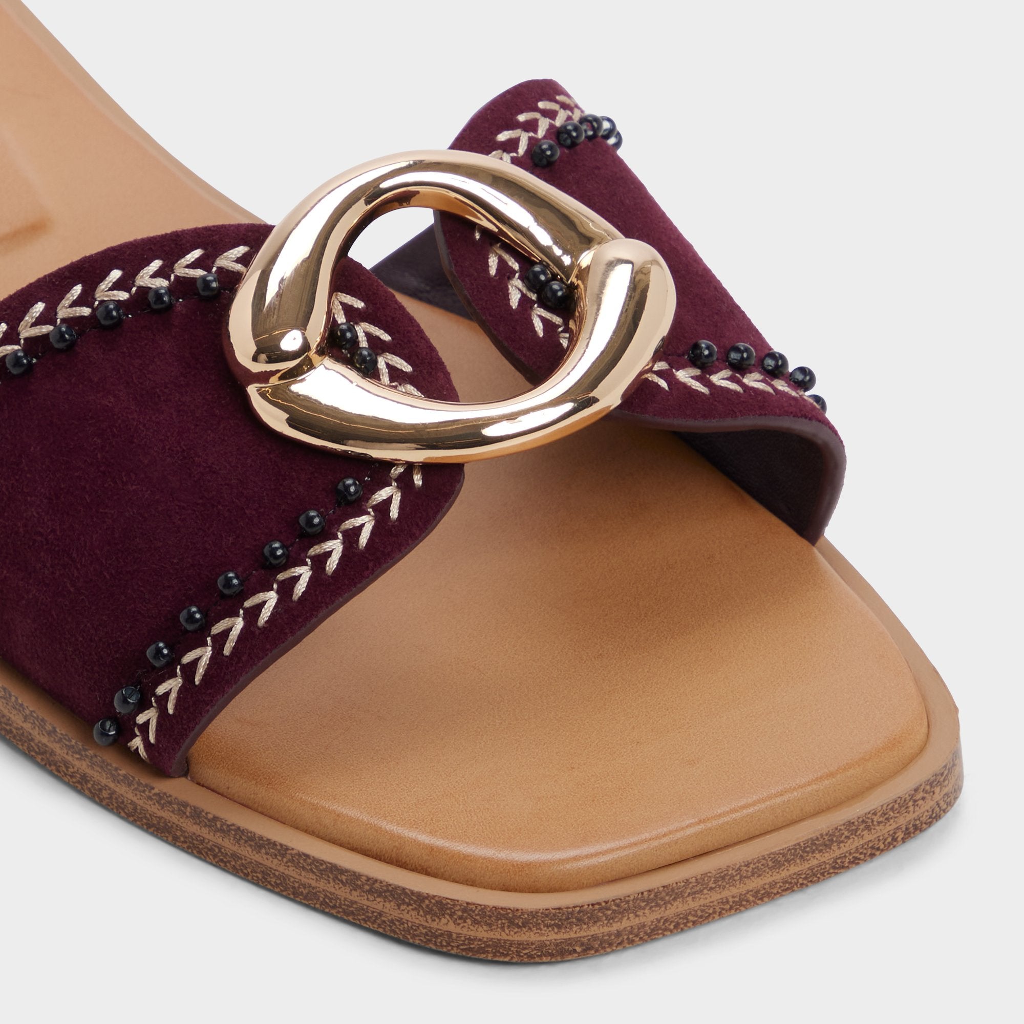 Bordo Biggin in Bordo - Slide sandal | Aldo