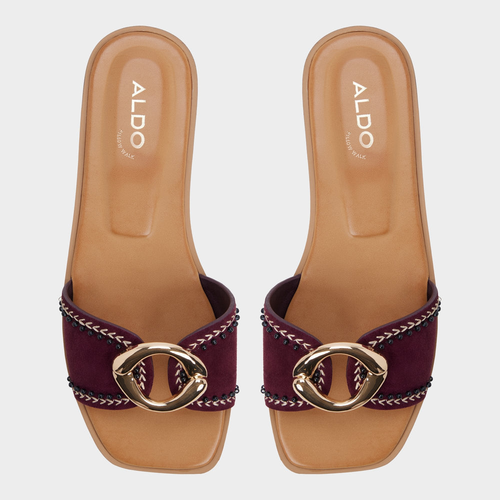 Bordo Biggin in Bordo - Slide sandal | Aldo