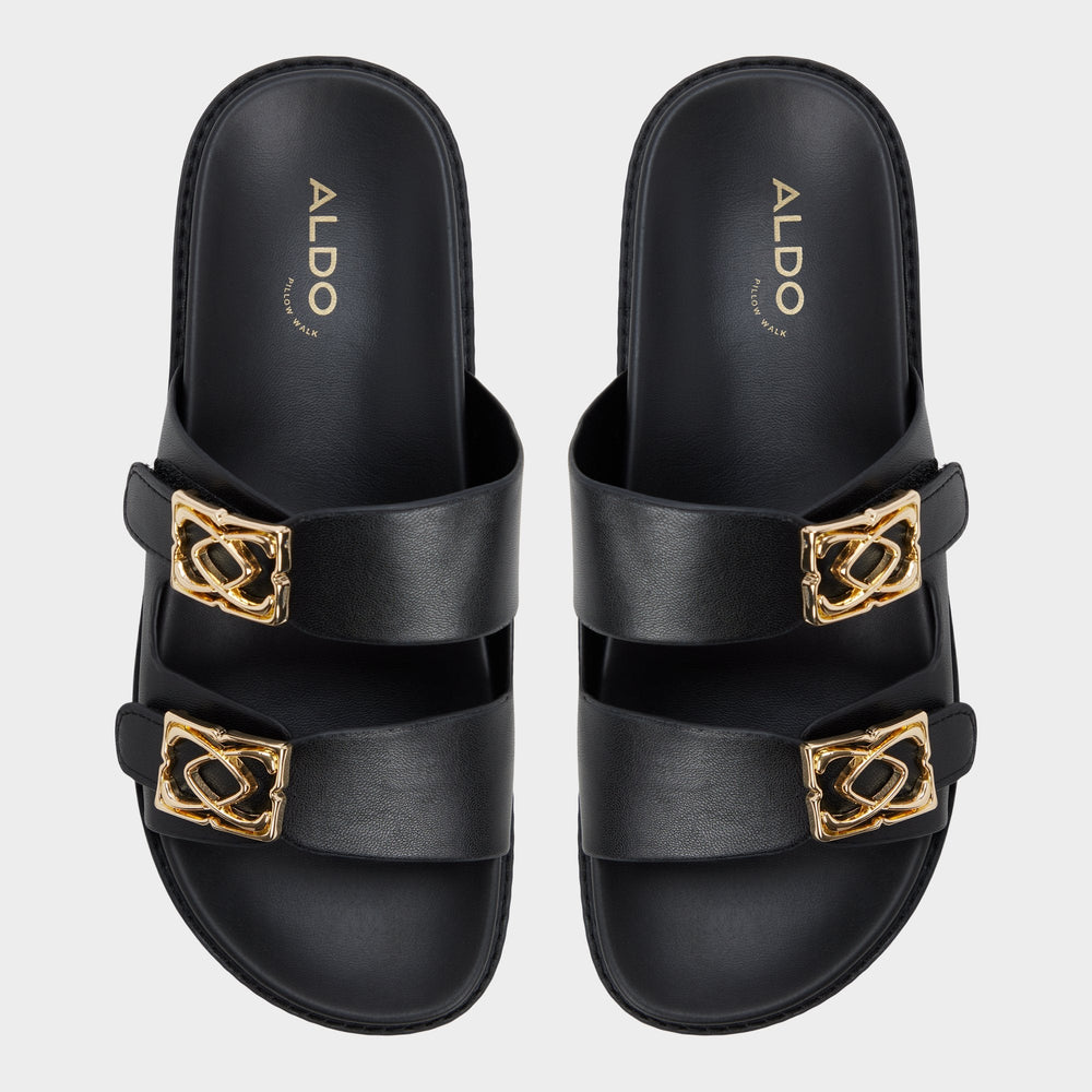 Black Mungos in Black - Footbed sandal, Footbed sandal | Aldo