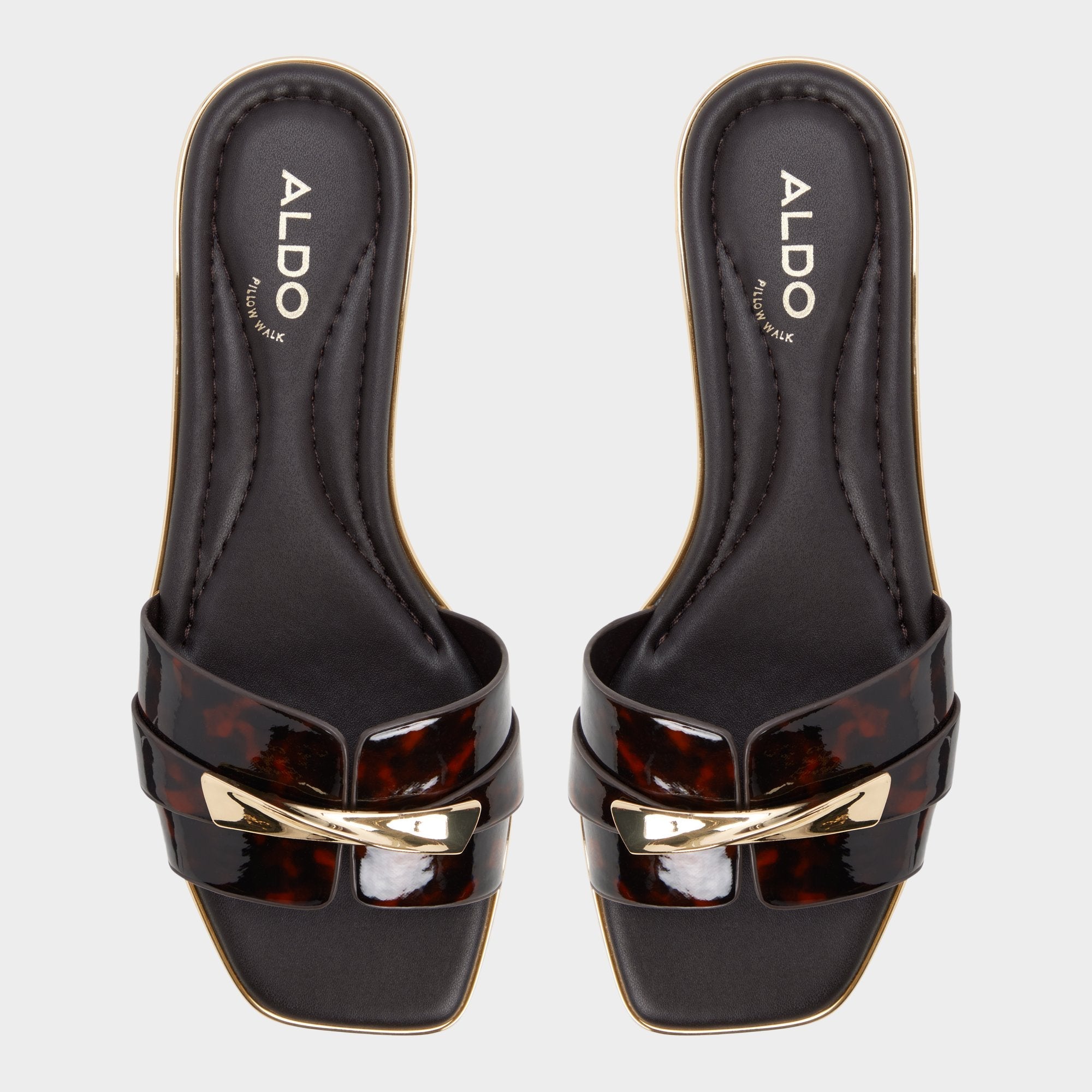 Open brown Darlina in Open Brown - Slide sandal | Aldo