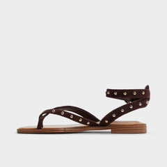 Dark brown Daressi in Dark Brown - Flat sandal | Aldo