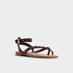 Dark brown Daressi in Dark Brown - Flat sandal | Aldo