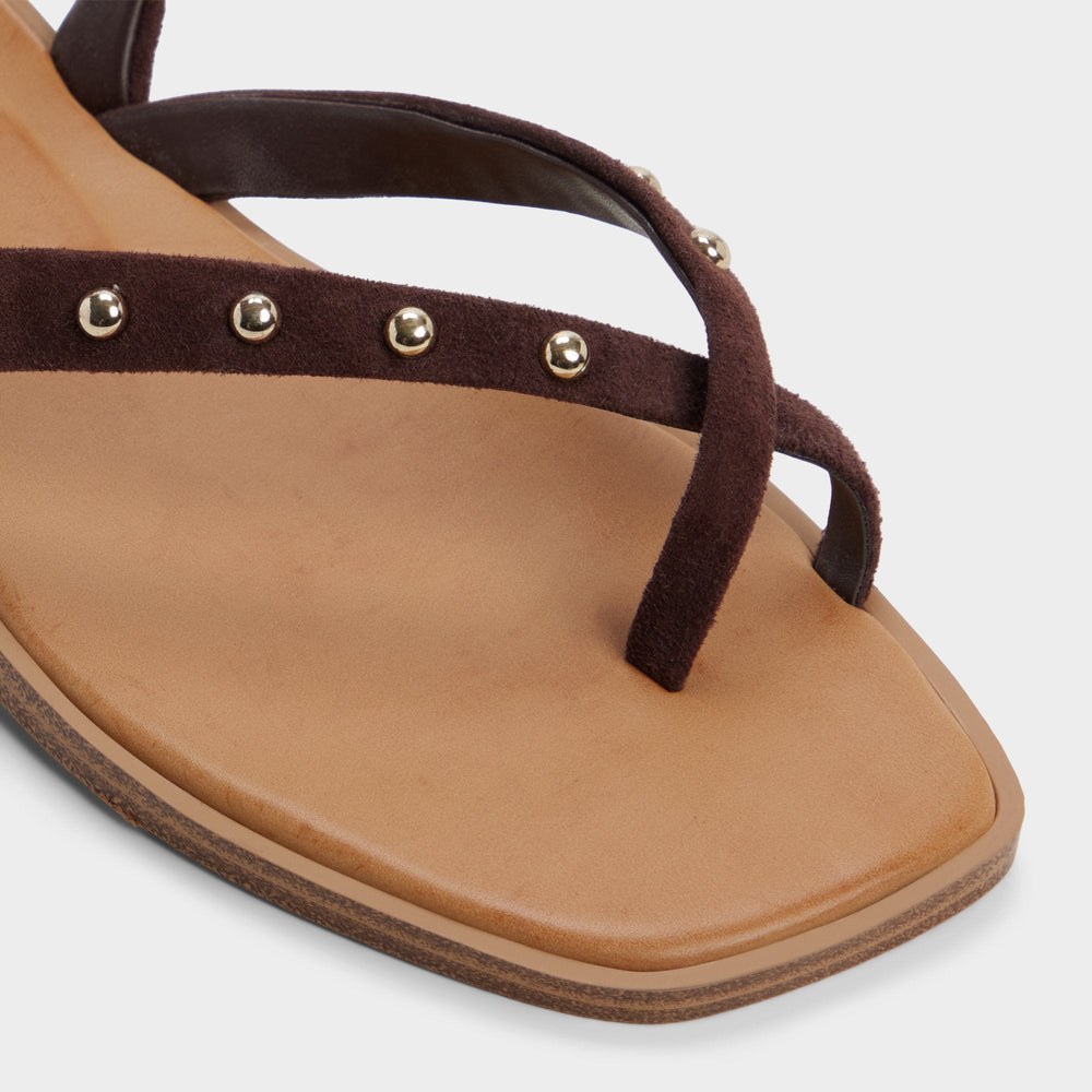 Dark brown Daressi in Dark Brown - Flat sandal | Aldo