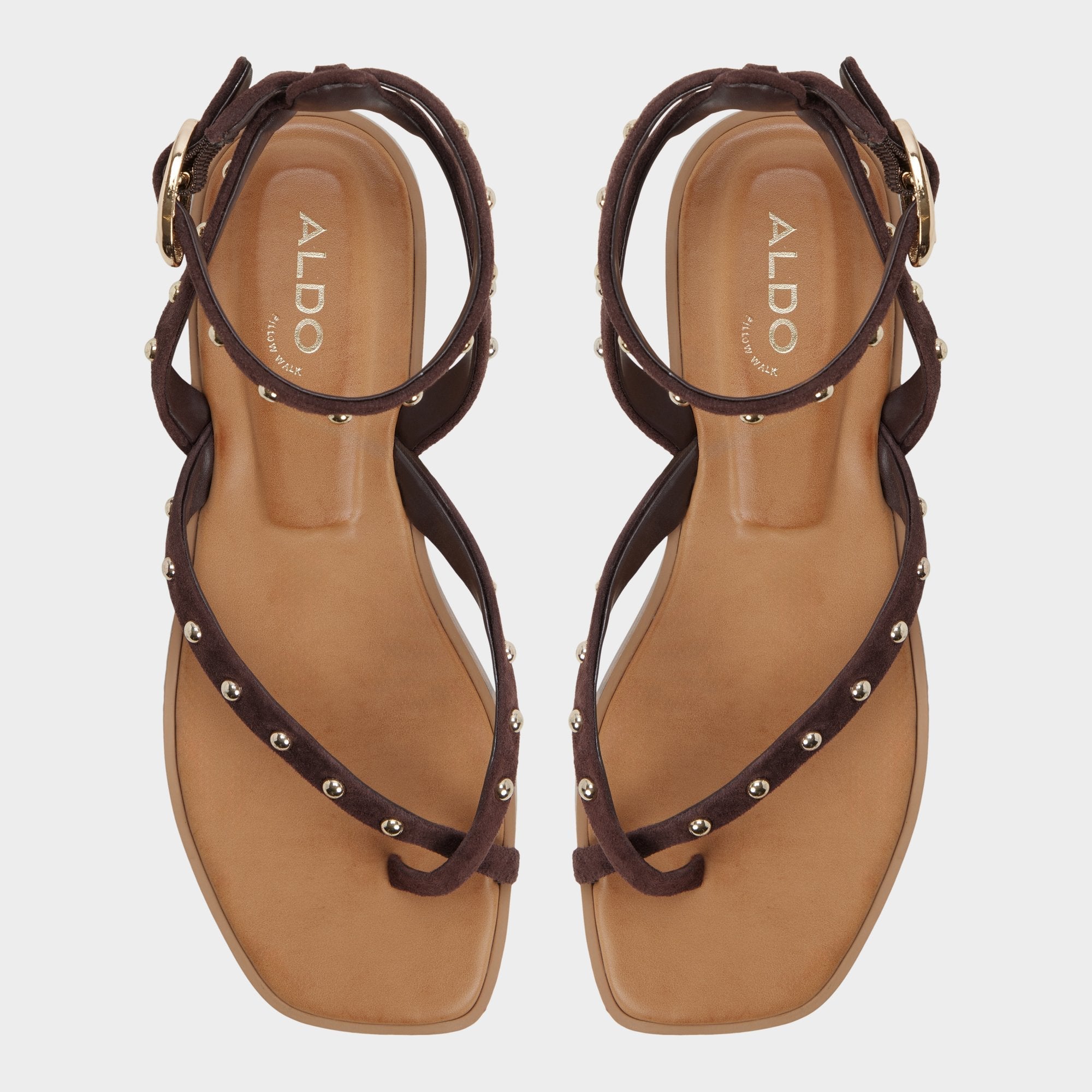 Dark brown Daressi in Dark Brown - Flat sandal | Aldo