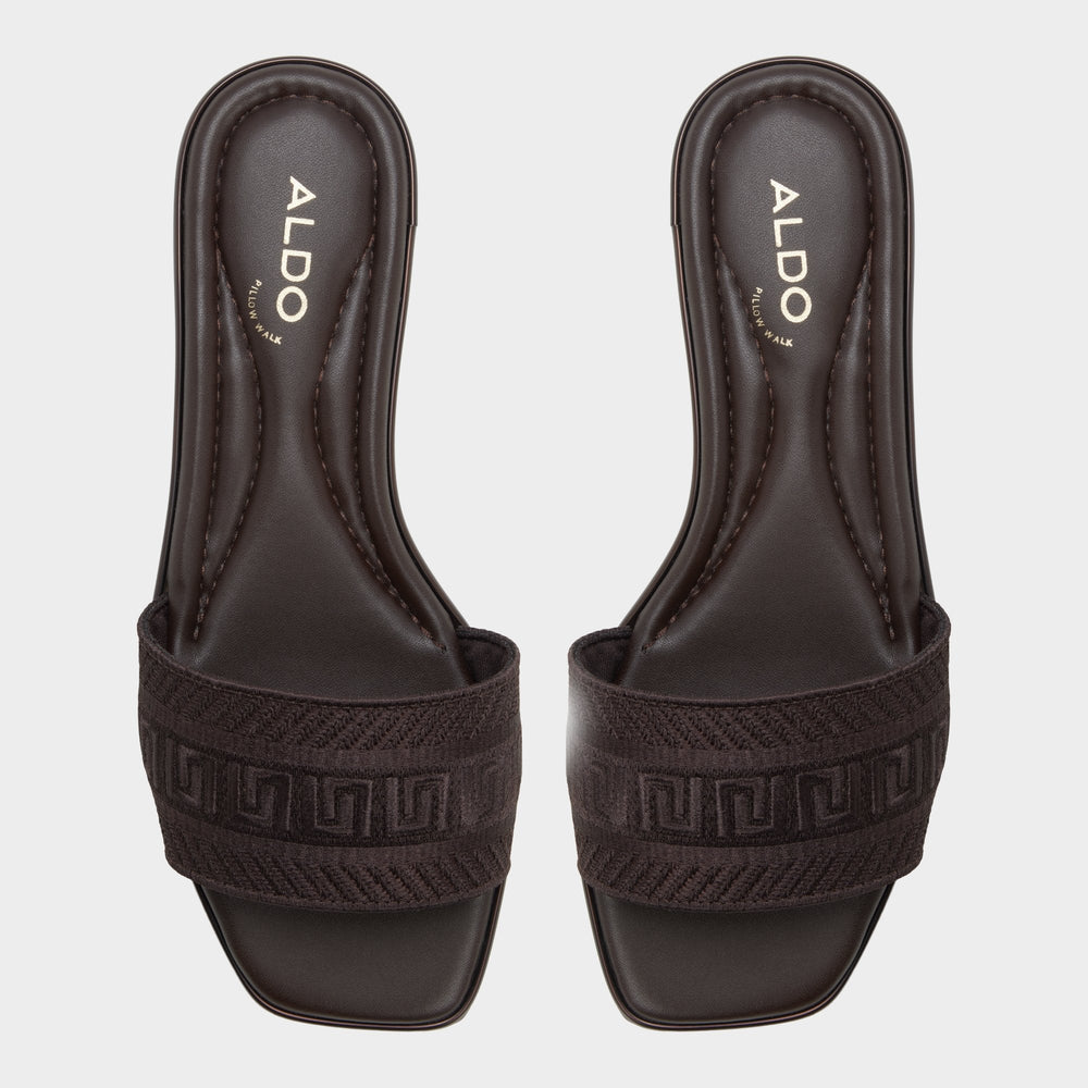 Dark brown Oceania in Dark Brown 14298155 - Slide sandal | Aldo