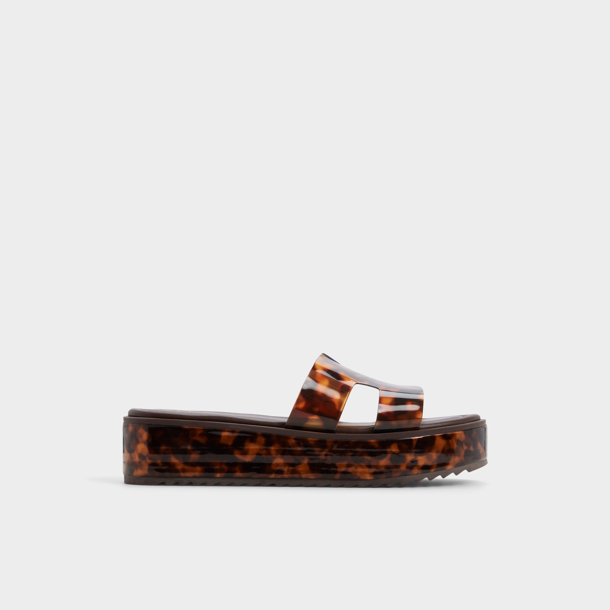 Open brown Anayelie in Open Brown - Slide sandal, Platform | Aldo