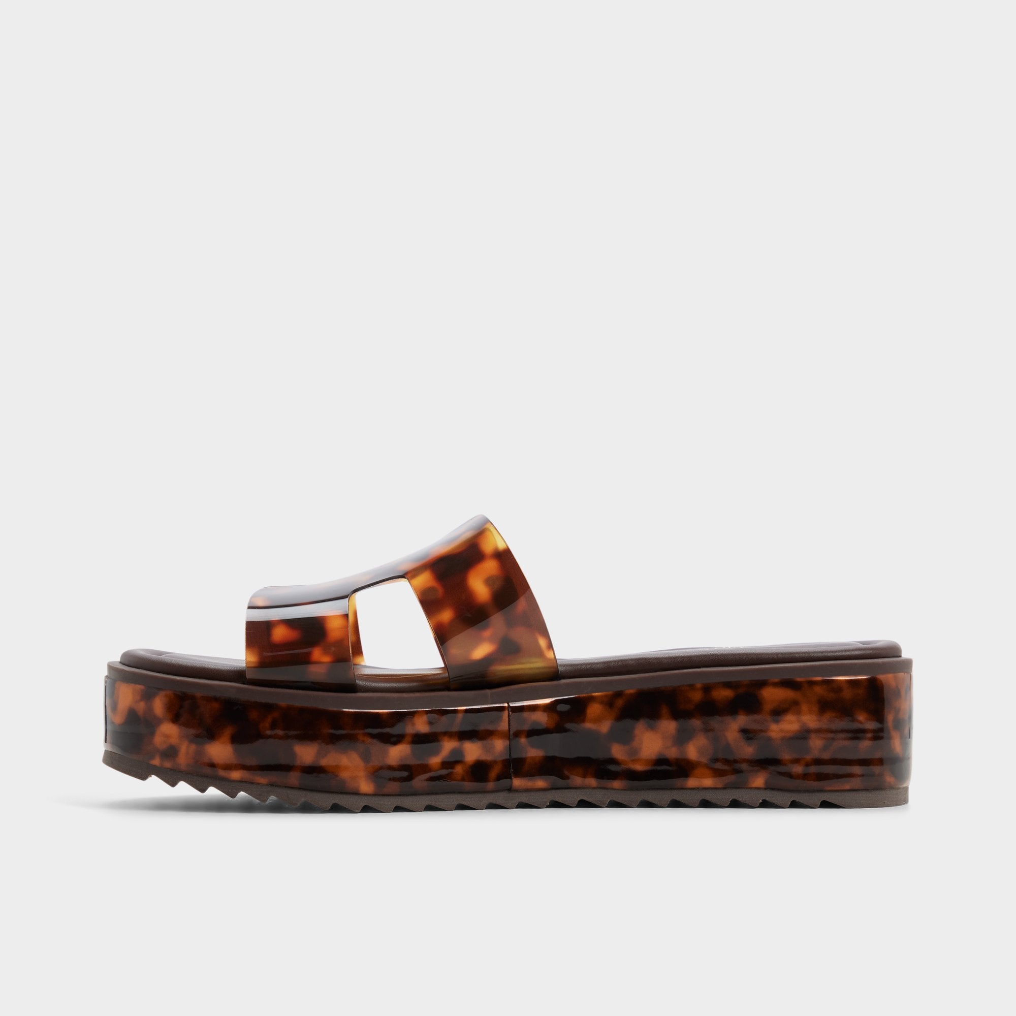 Open brown Anayelie in Open Brown - Slide sandal, Platform | Aldo