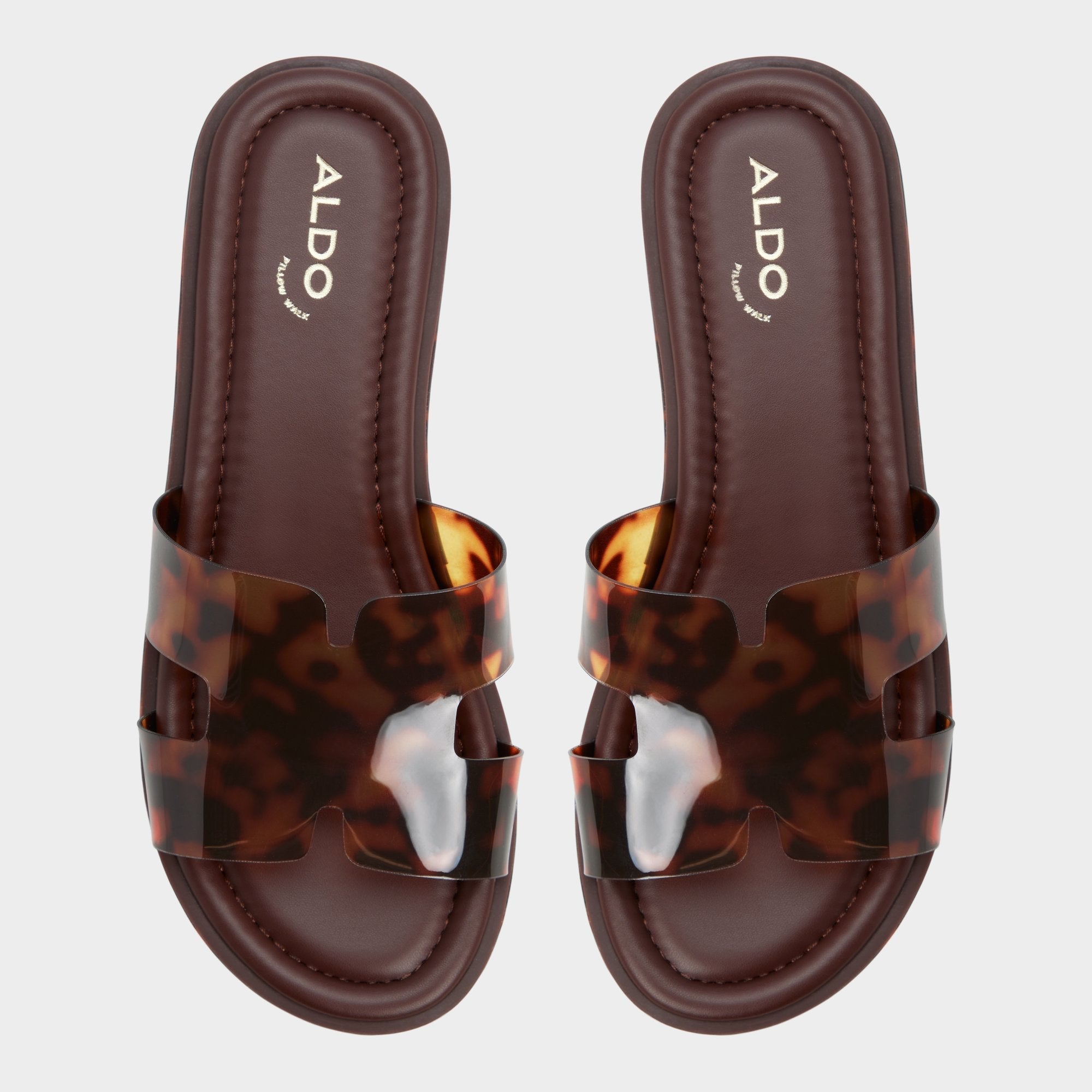 Open brown Anayelie in Open Brown - Slide sandal, Platform | Aldo