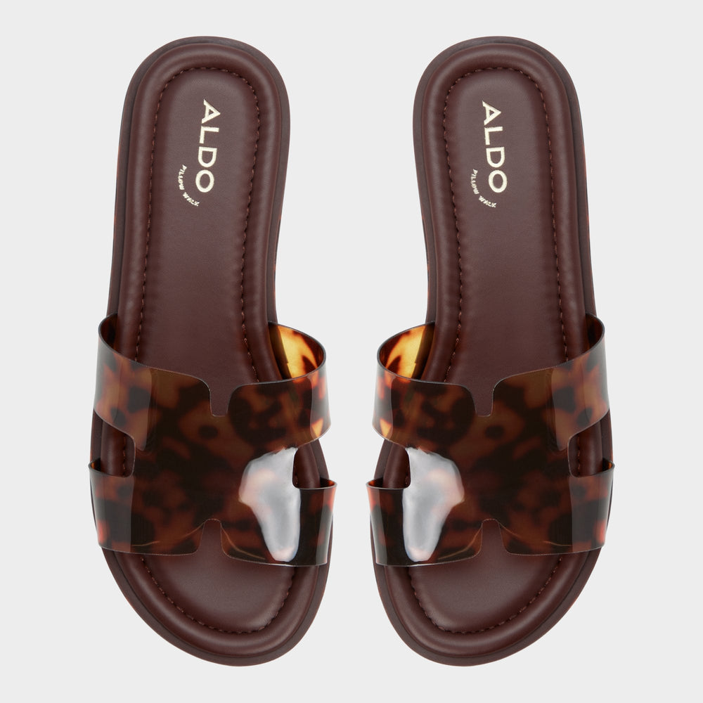 Open brown Anayelie in Open Brown - Slide sandal, Platform | Aldo