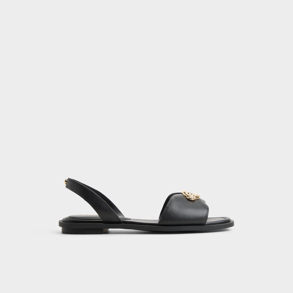 Black Calelian in Black - Flat sandal | Aldo