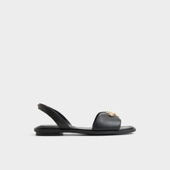 Black Calelian in Black - Flat sandal | Aldo