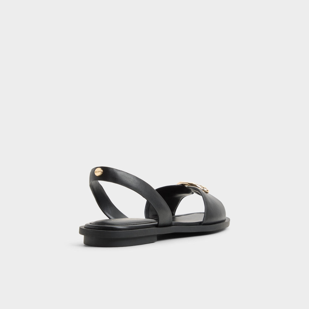 Black Calelian in Black - Flat sandal | Aldo
