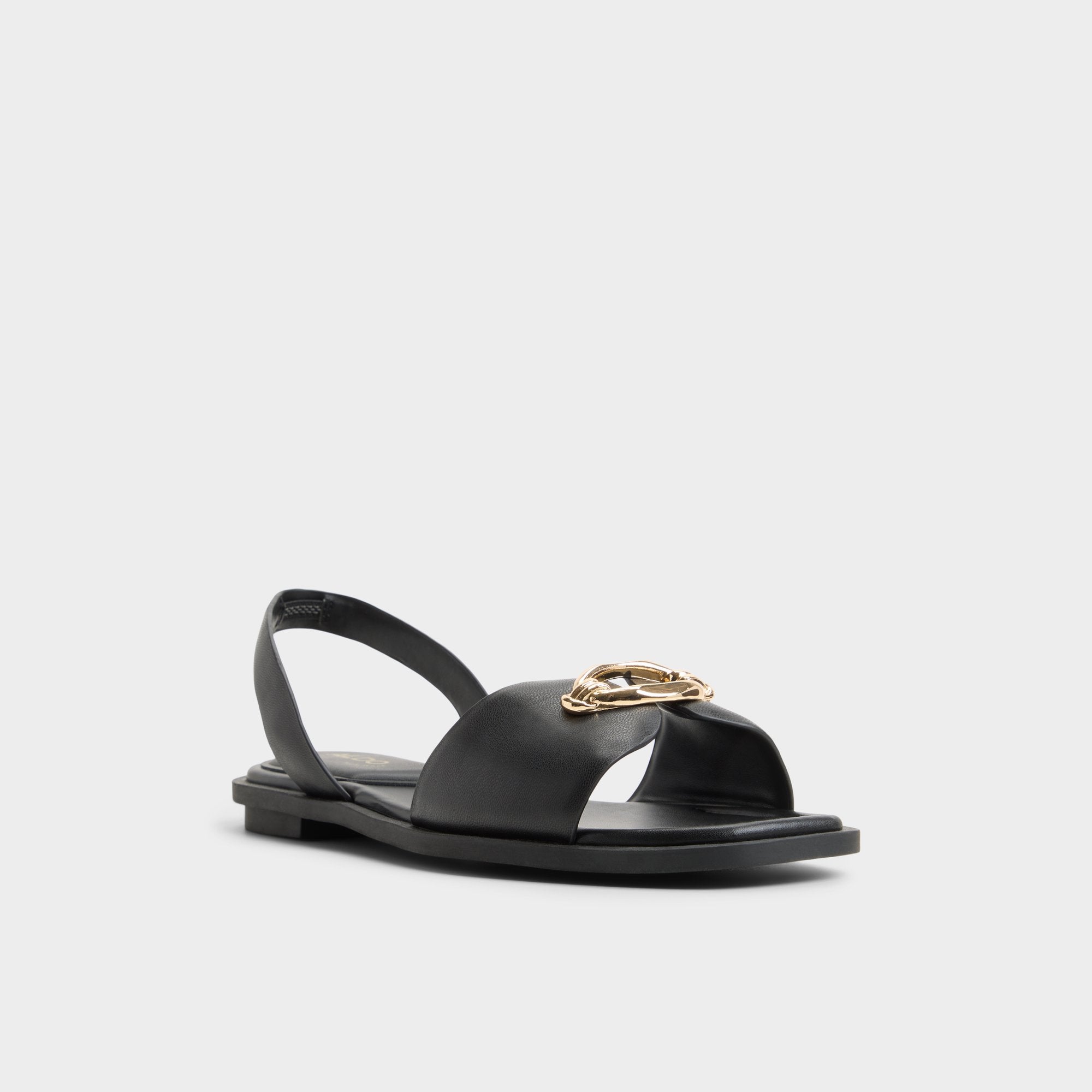 Black Calelian in Black - Flat sandal | Aldo