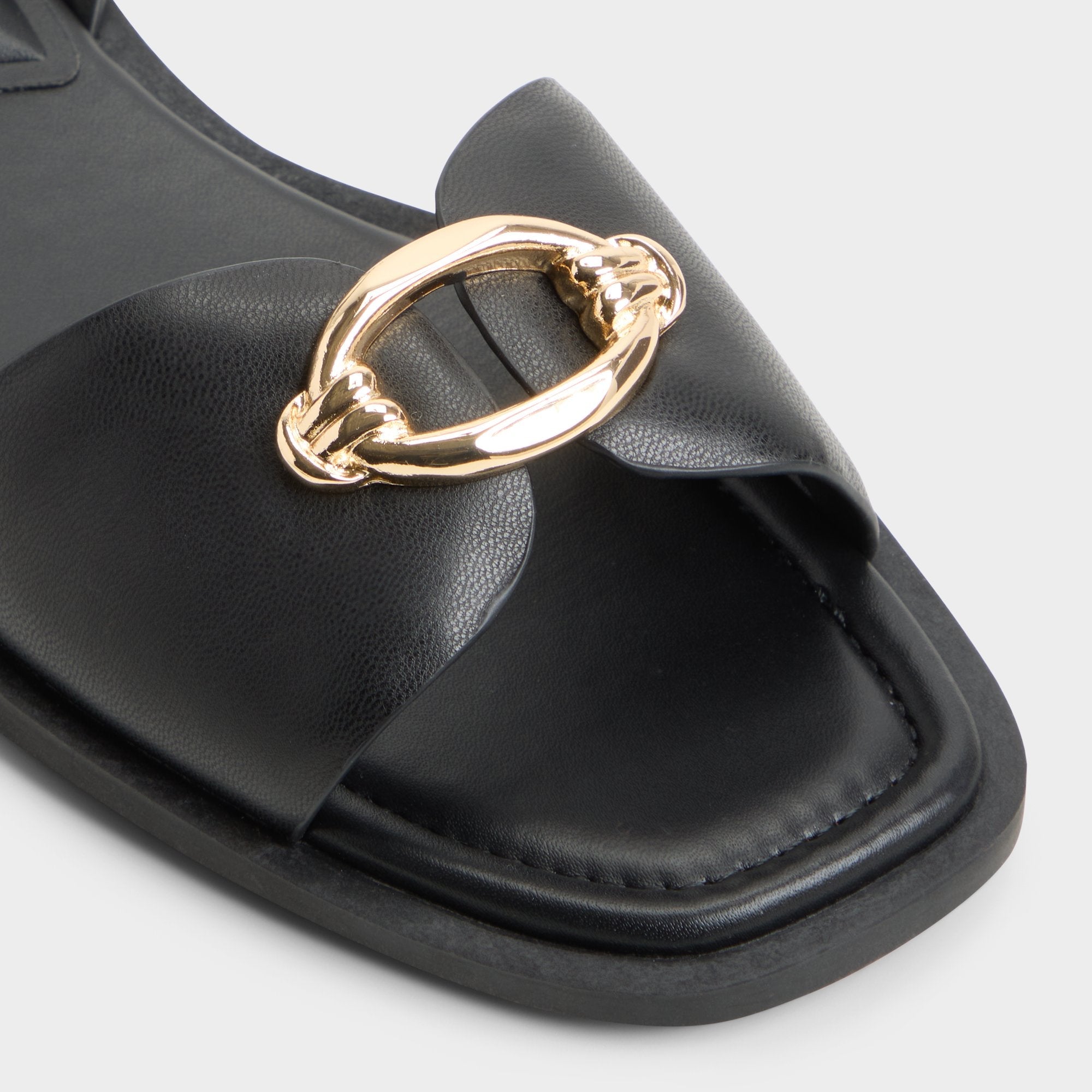 Black Calelian in Black - Flat sandal | Aldo