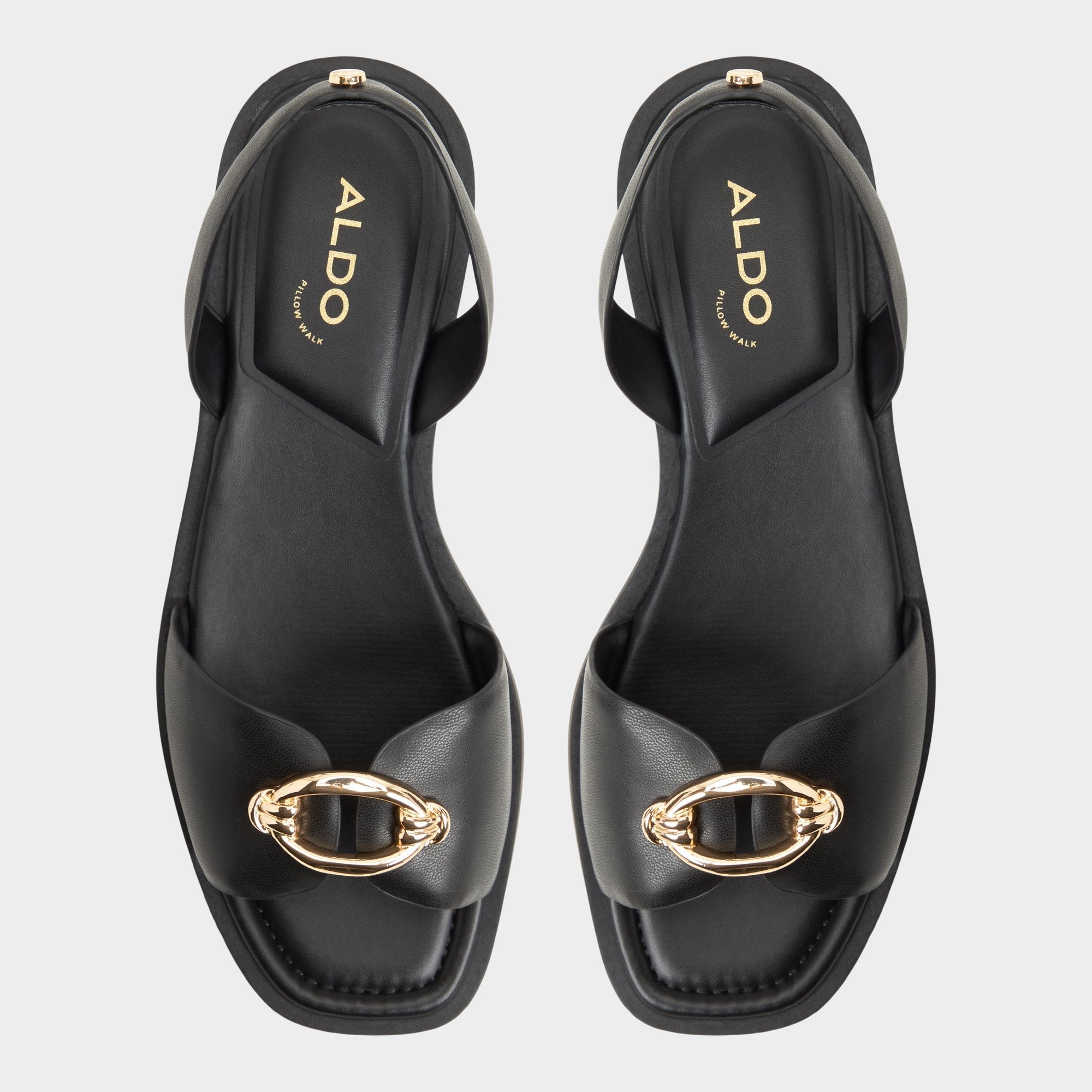 Black Calelian in Black - Flat sandal | Aldo