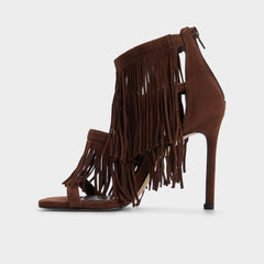 Dark brown Nahana in Dark Brown - Strappy heeled sandal, Stiletto heel | Aldo
