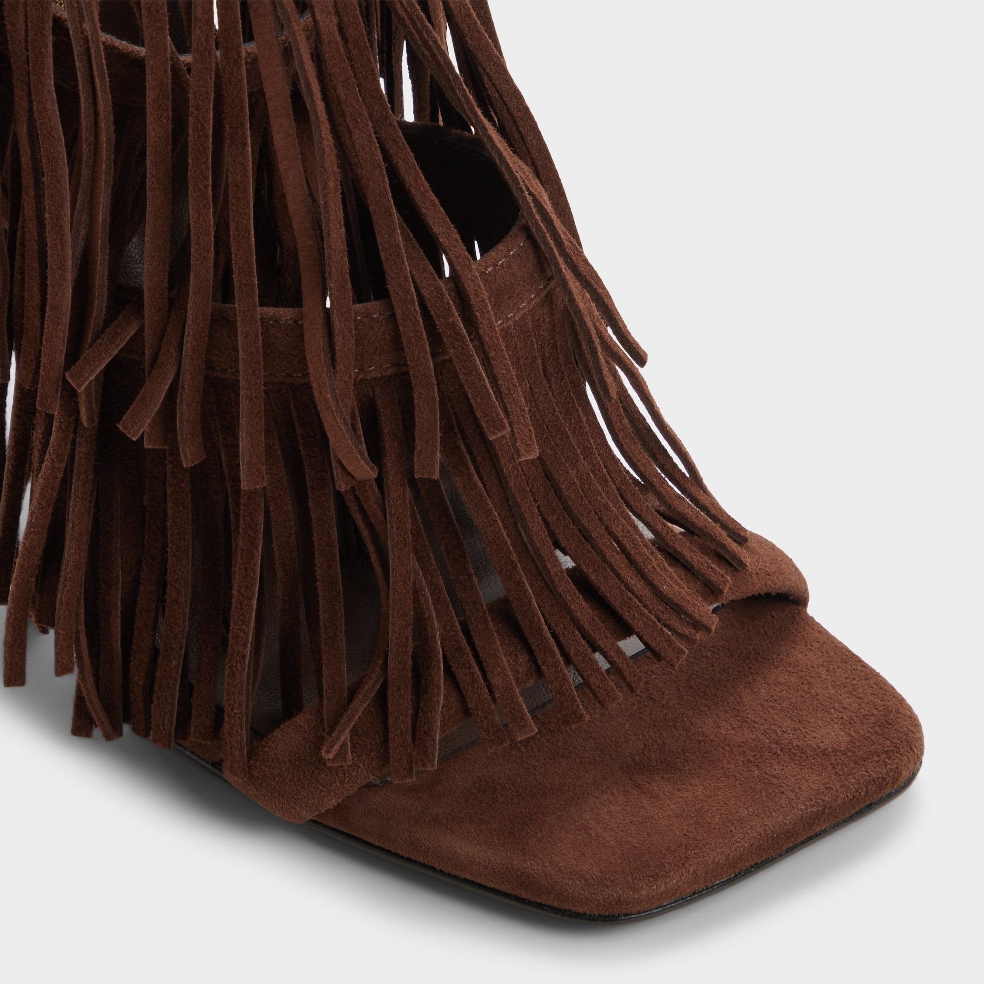 Dark brown Nahana in Dark Brown - Strappy heeled sandal, Stiletto heel | Aldo