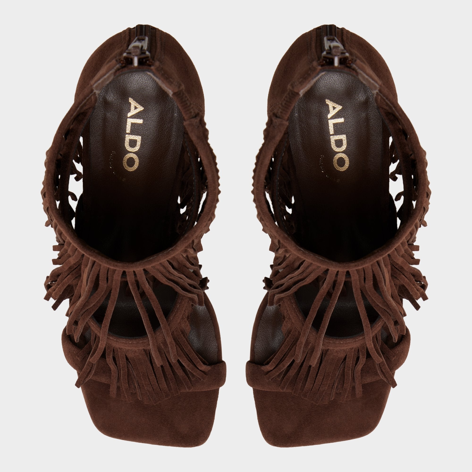 Dark brown Nahana in Dark Brown - Strappy heeled sandal, Stiletto heel | Aldo
