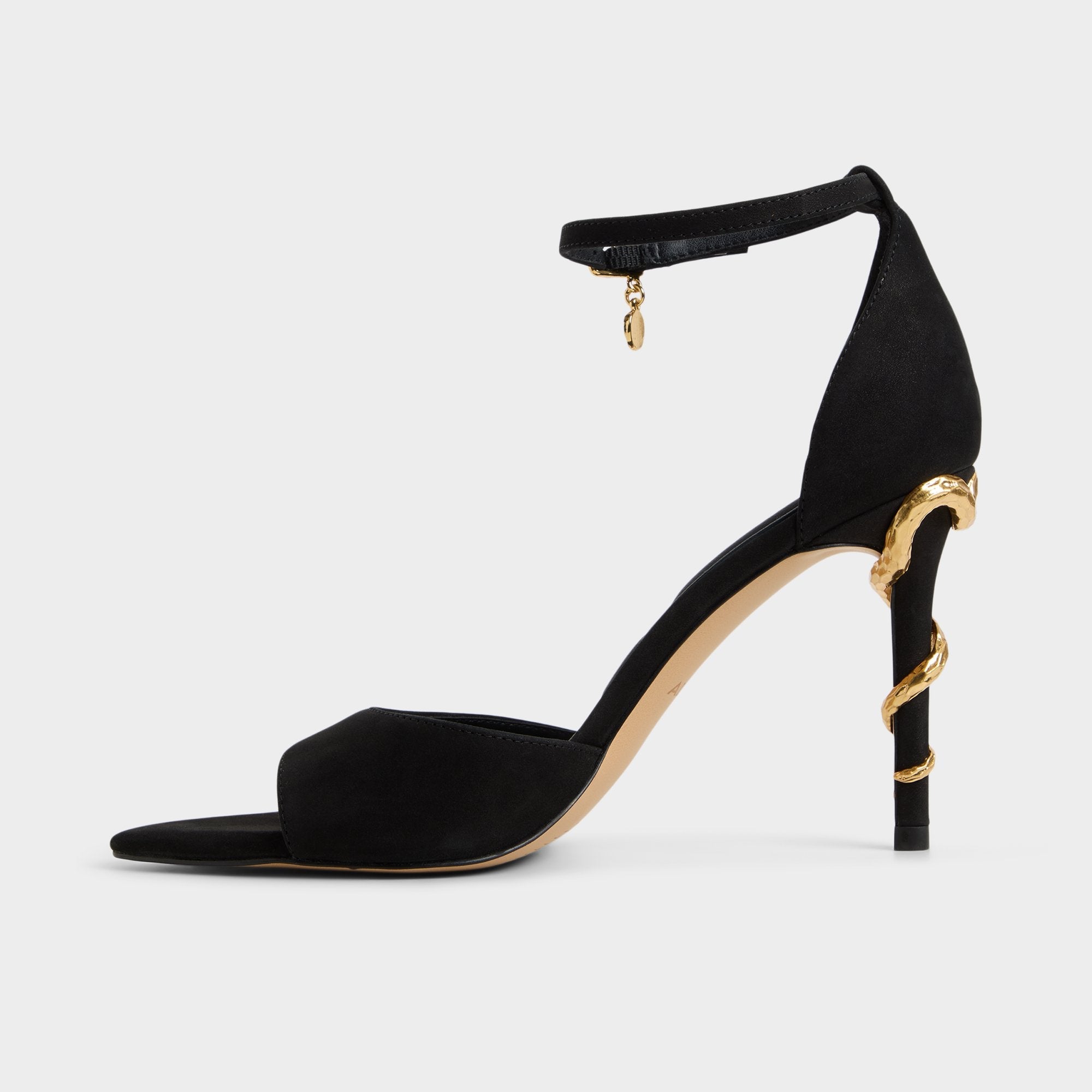 Black Medeza in Black - Strappy heeled sandal | Aldo