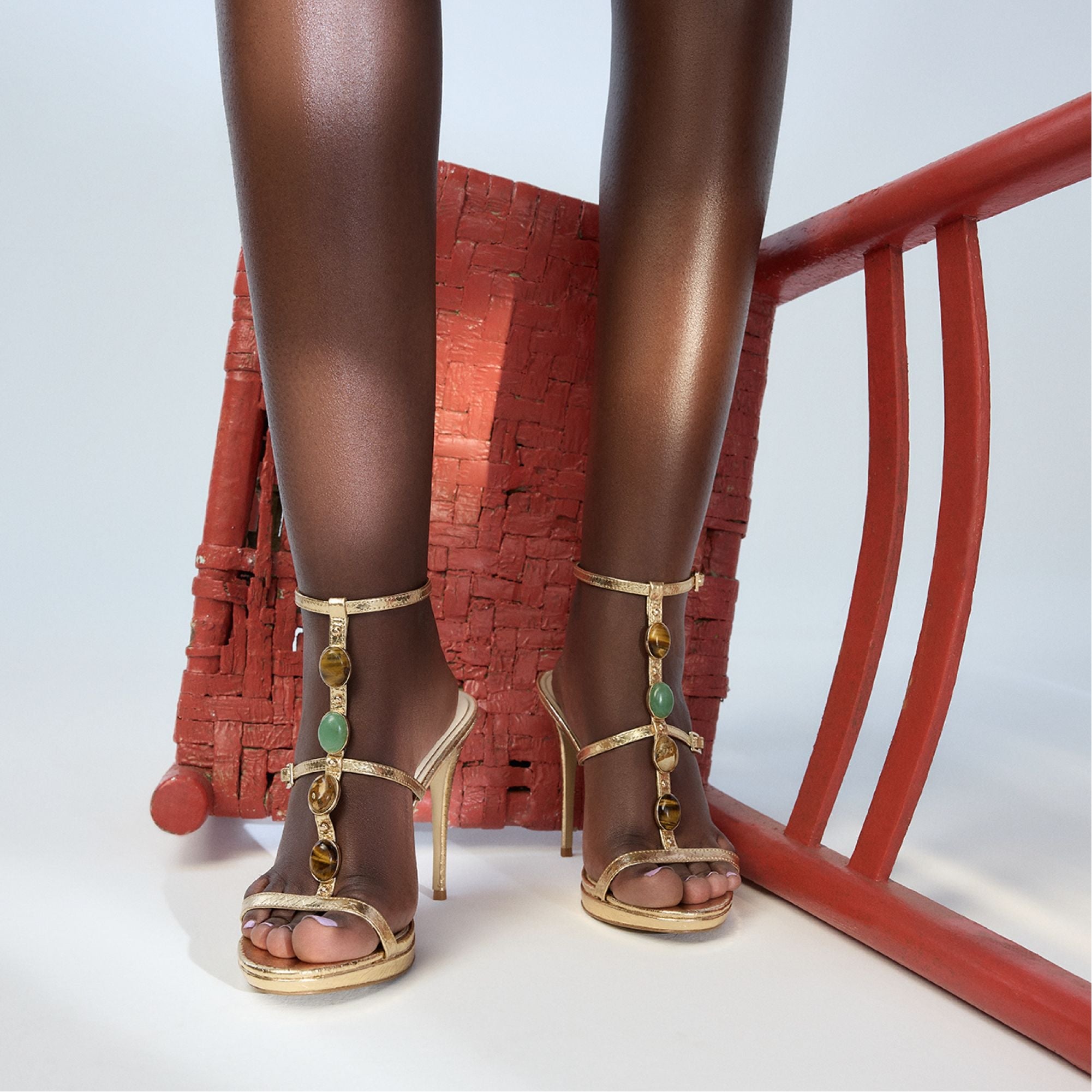 Gold Opalia Gold Women's Strappy sandals - Strappy heeled sandal, Platform | Aldo