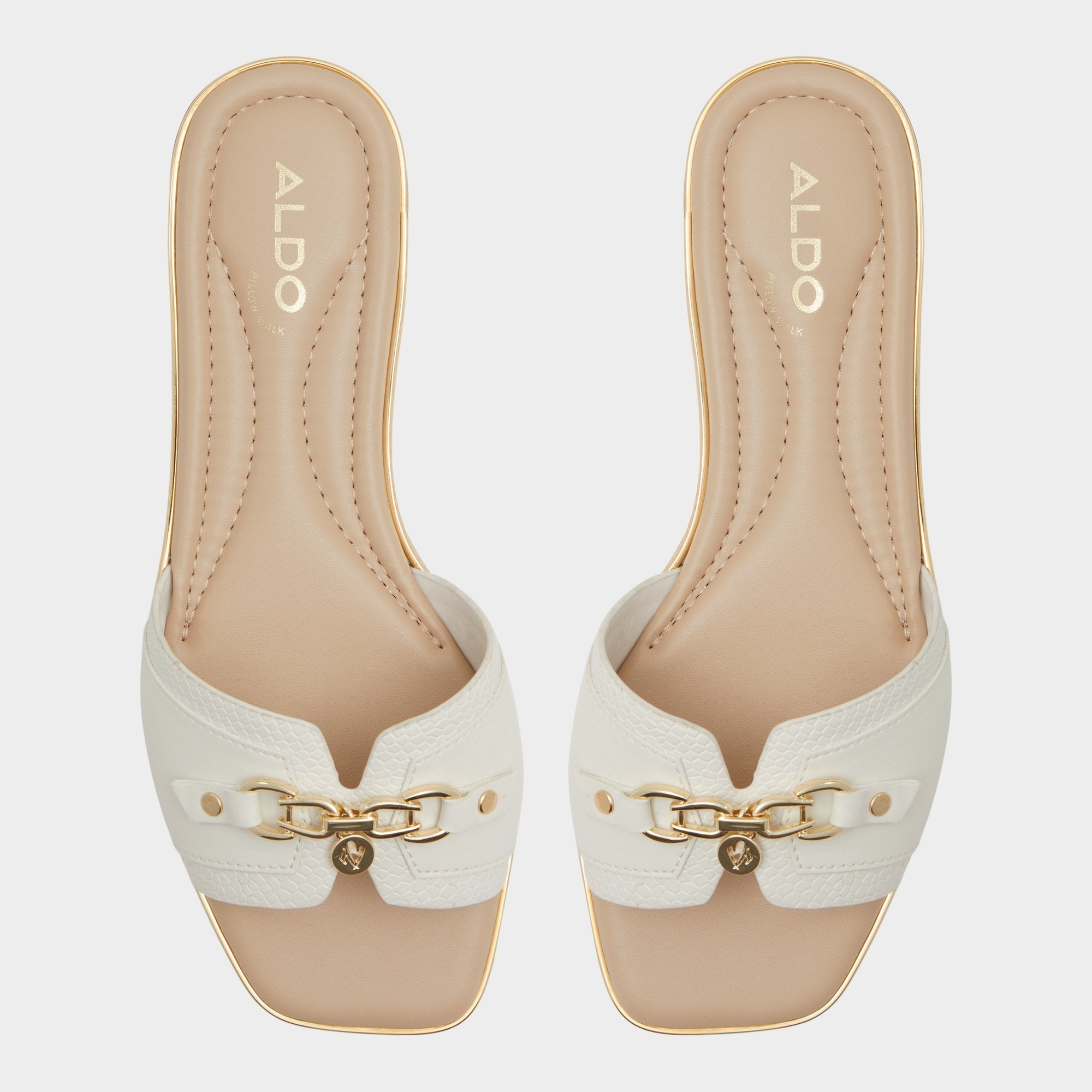 Open white Alamassi Open White Women's Flats - Slide sandal | Aldo
