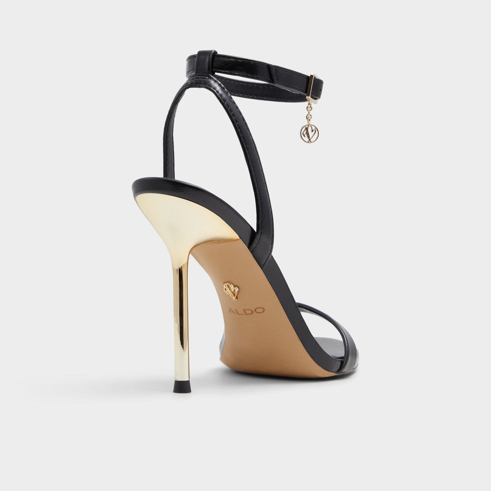 Black Maristou Black Women's Strappy sandals - Heeled sandal, Stiletto heel | Aldo