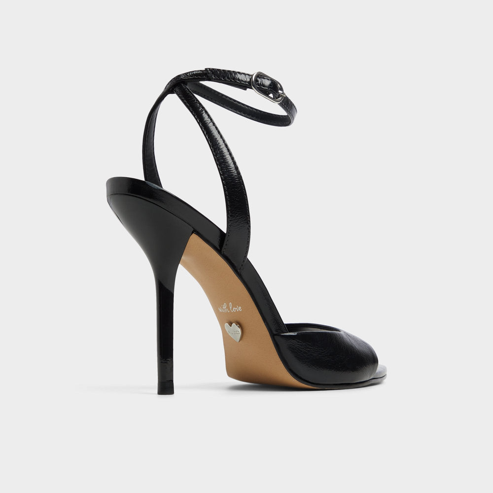 Black Forevermore Black Women's Strappy sandals - Strappy heeled sandal, Stiletto heel | Aldo