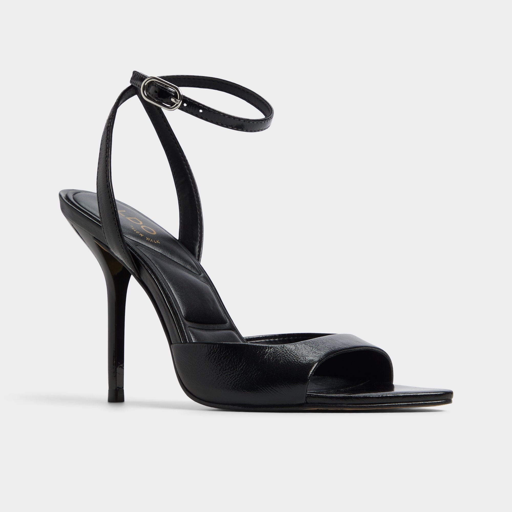 Black Forevermore Black Women's Strappy sandals - Strappy heeled sandal, Stiletto heel | Aldo