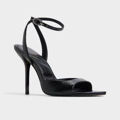 Black Forevermore Black Women's Strappy sandals - Strappy heeled sandal, Stiletto heel | Aldo