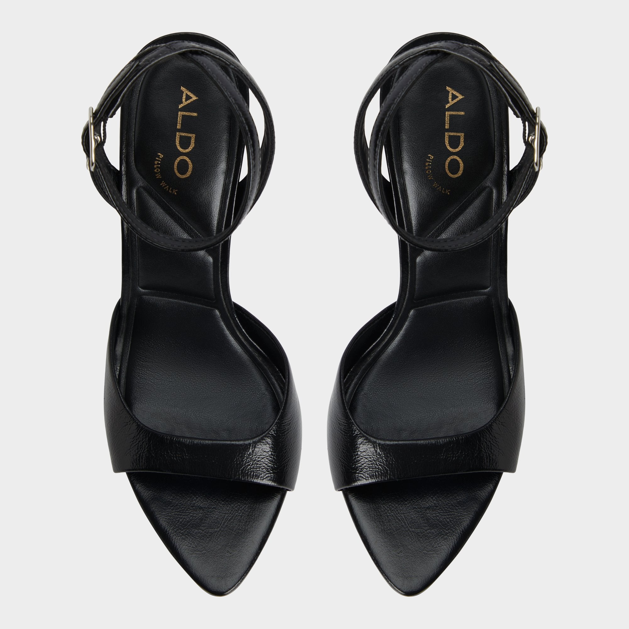 Black Forevermore Black Women's Strappy sandals - Strappy heeled sandal, Stiletto heel | Aldo