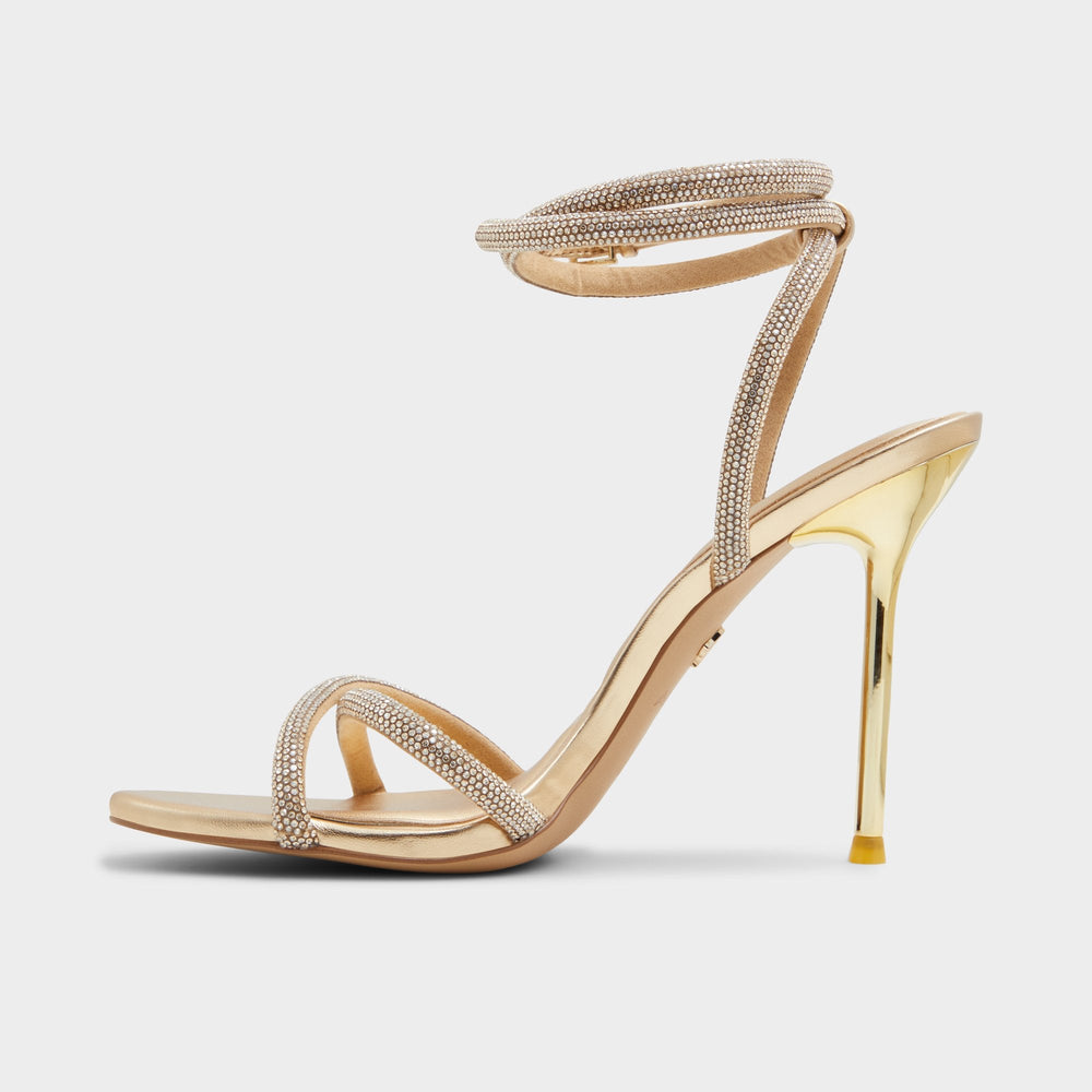 Gold Manaelden Gold Women's Heeled sandals - Strappy heeled sandal, Stiletto heel | Aldo