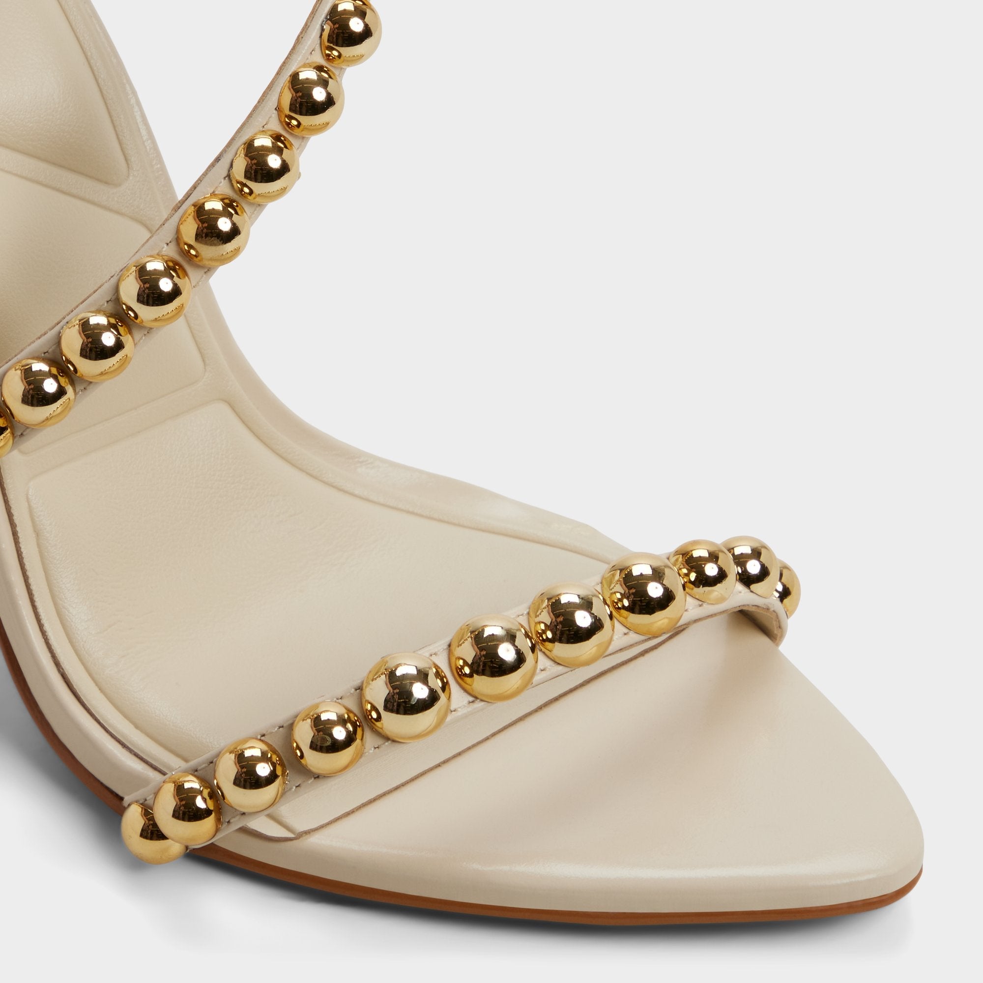 Cream Attey in Cream - Strappy heeled sandal, Stiletto heel | Aldo