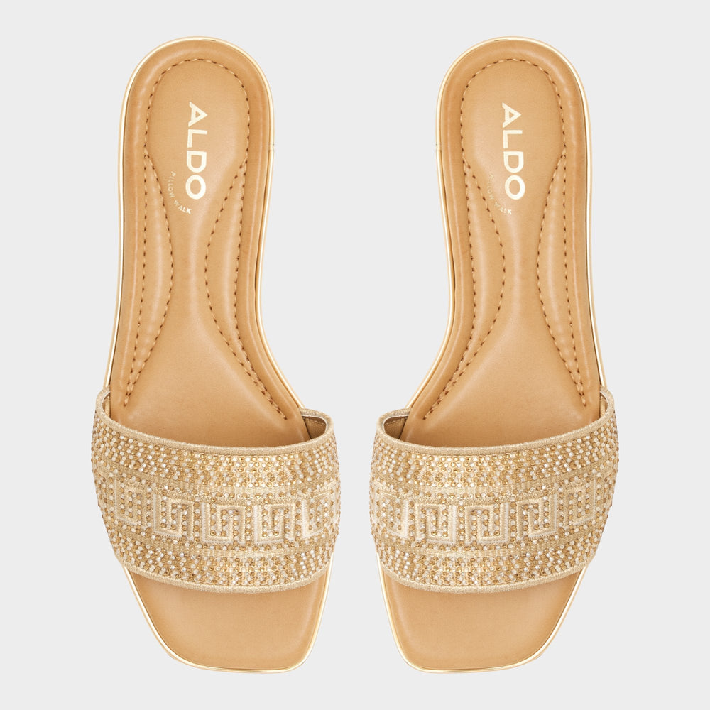 Gold Oceania Gold Women's Flats - Slide sandal | Aldo