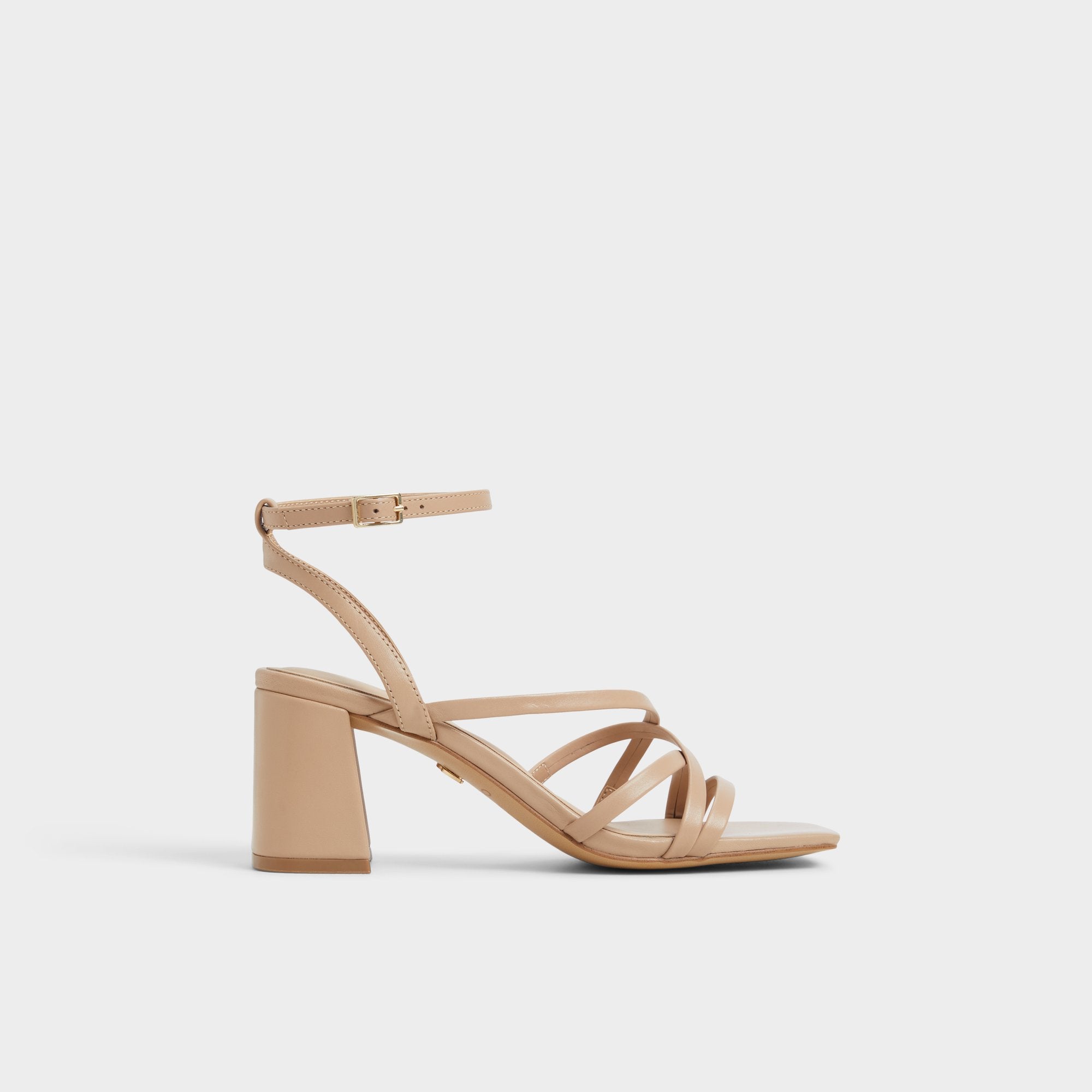 Tan Esther Tan Women's Block heels - Strappy heeled sandal, Block heel | Aldo