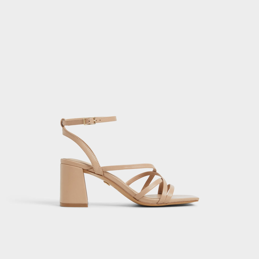 Tan Esther Tan Women's Block heels - Strappy heeled sandal, Block heel | Aldo