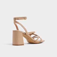 Tan Esther Tan Women's Block heels - Strappy heeled sandal, Block heel | Aldo