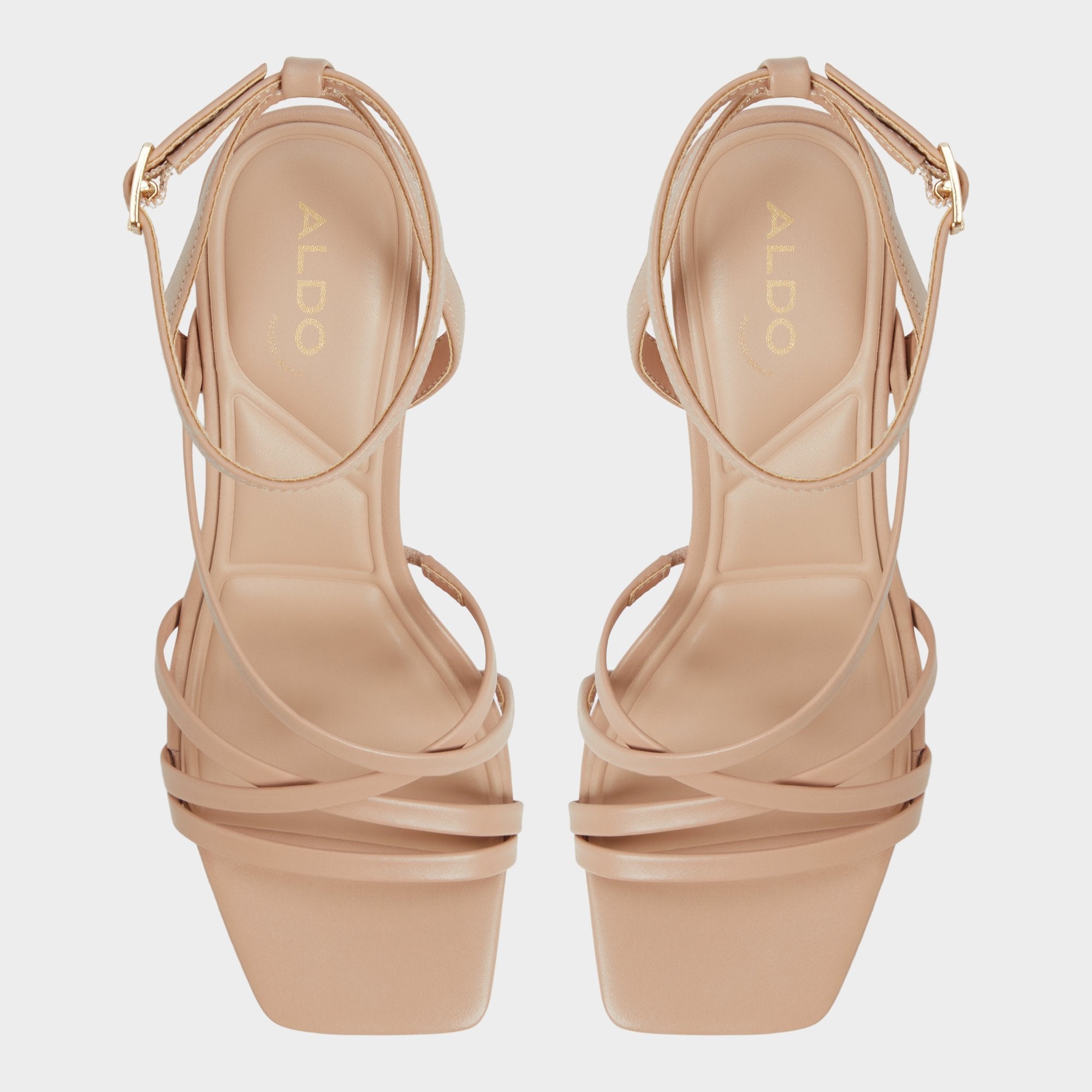 Tan Esther Tan Women's Block heels - Strappy heeled sandal, Block heel | Aldo