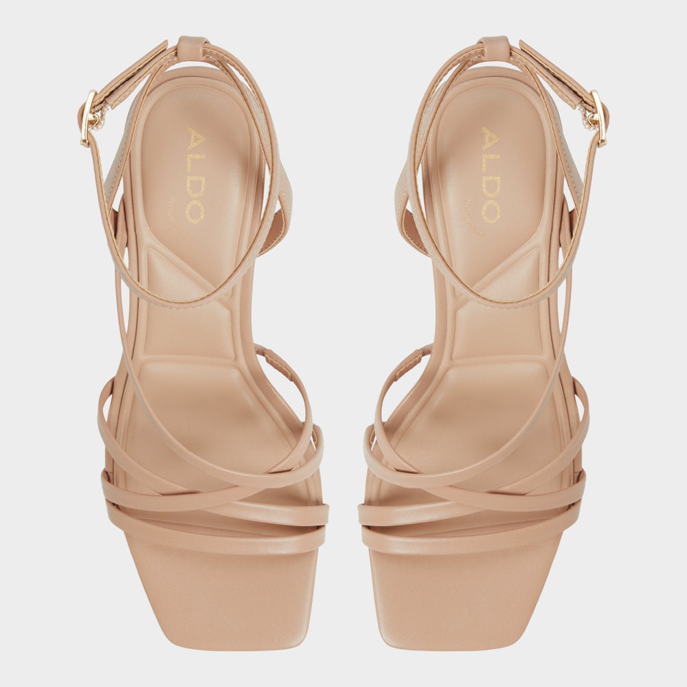 Tan Esther Tan Women's Block heels - Strappy heeled sandal, Block heel | Aldo