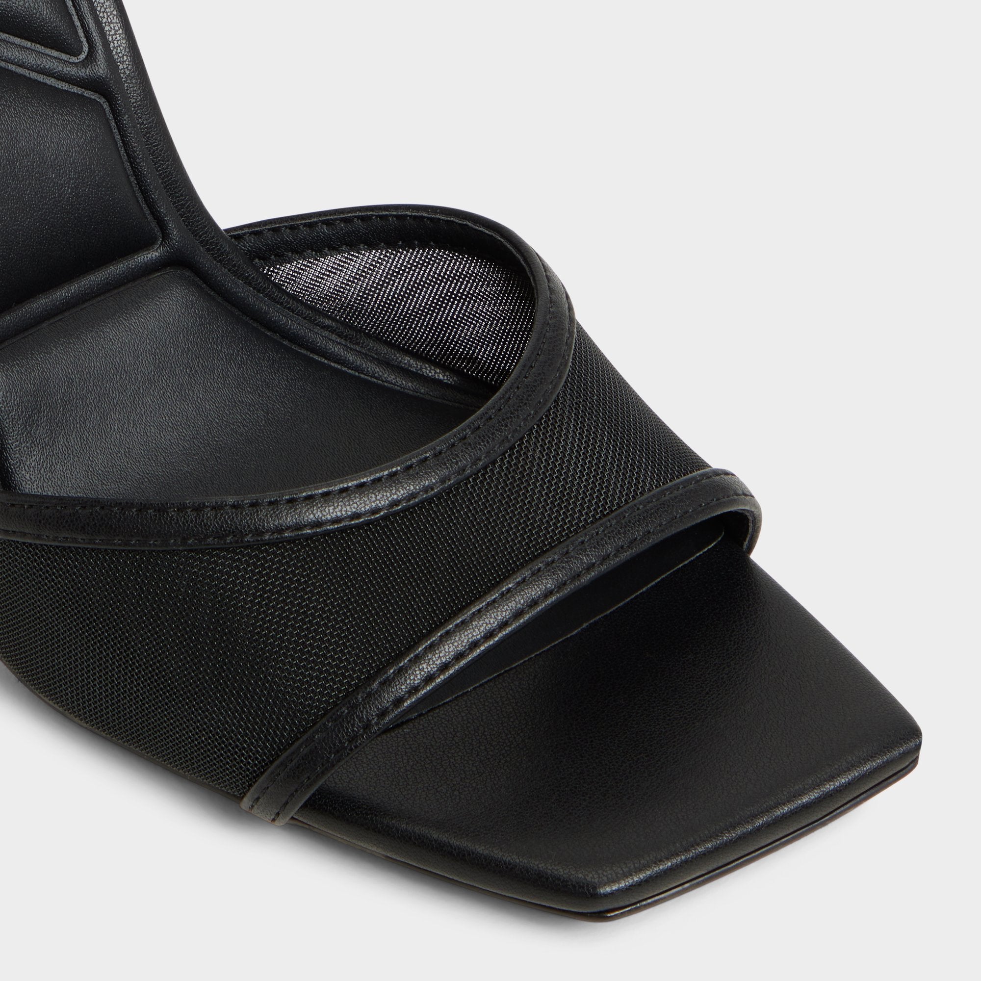 Black Sharra in Black 14119591 - Strappy heeled sandal, Stiletto heel | Aldo