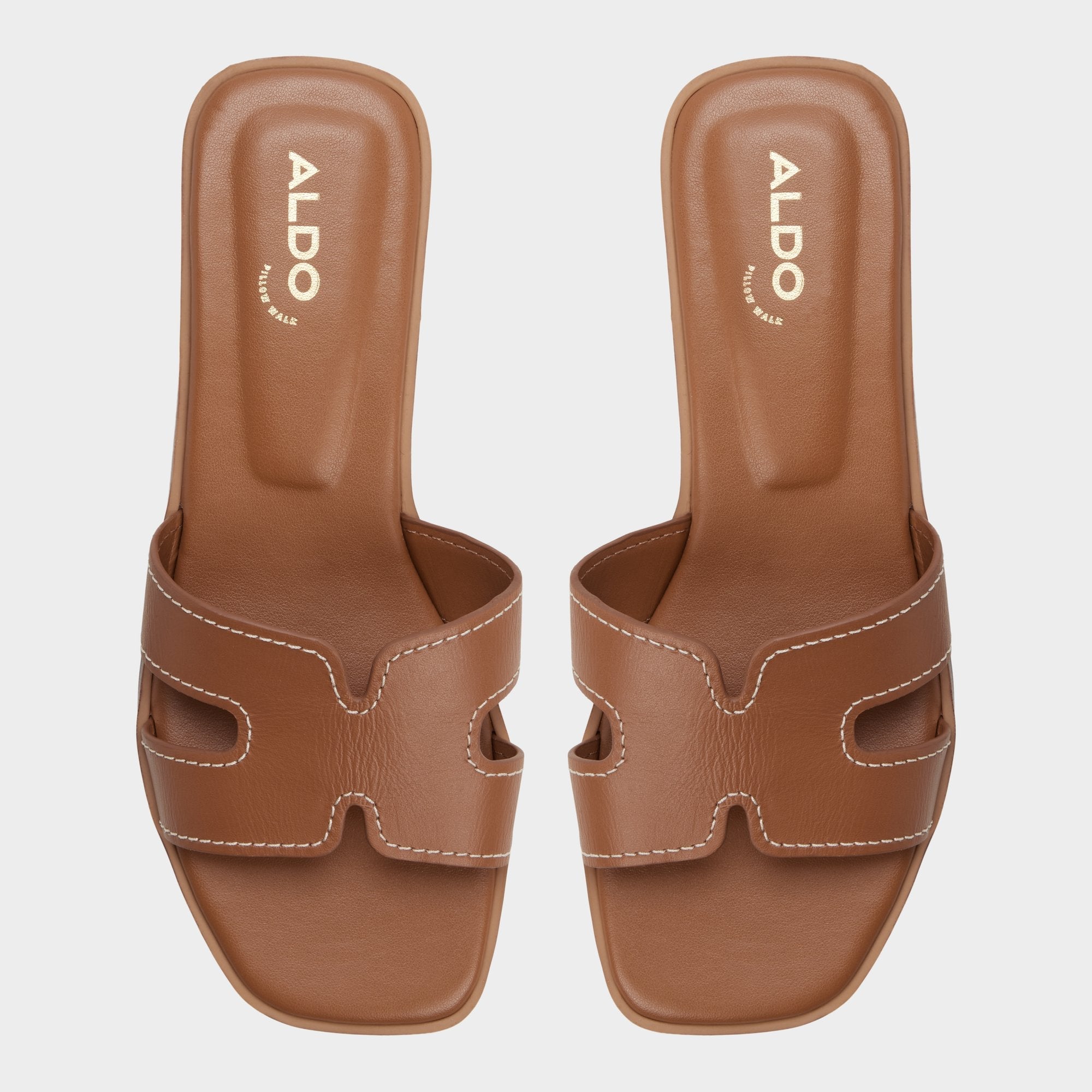 Medium brown Itsandalb in Medium Brown - Slide sandal | Aldo