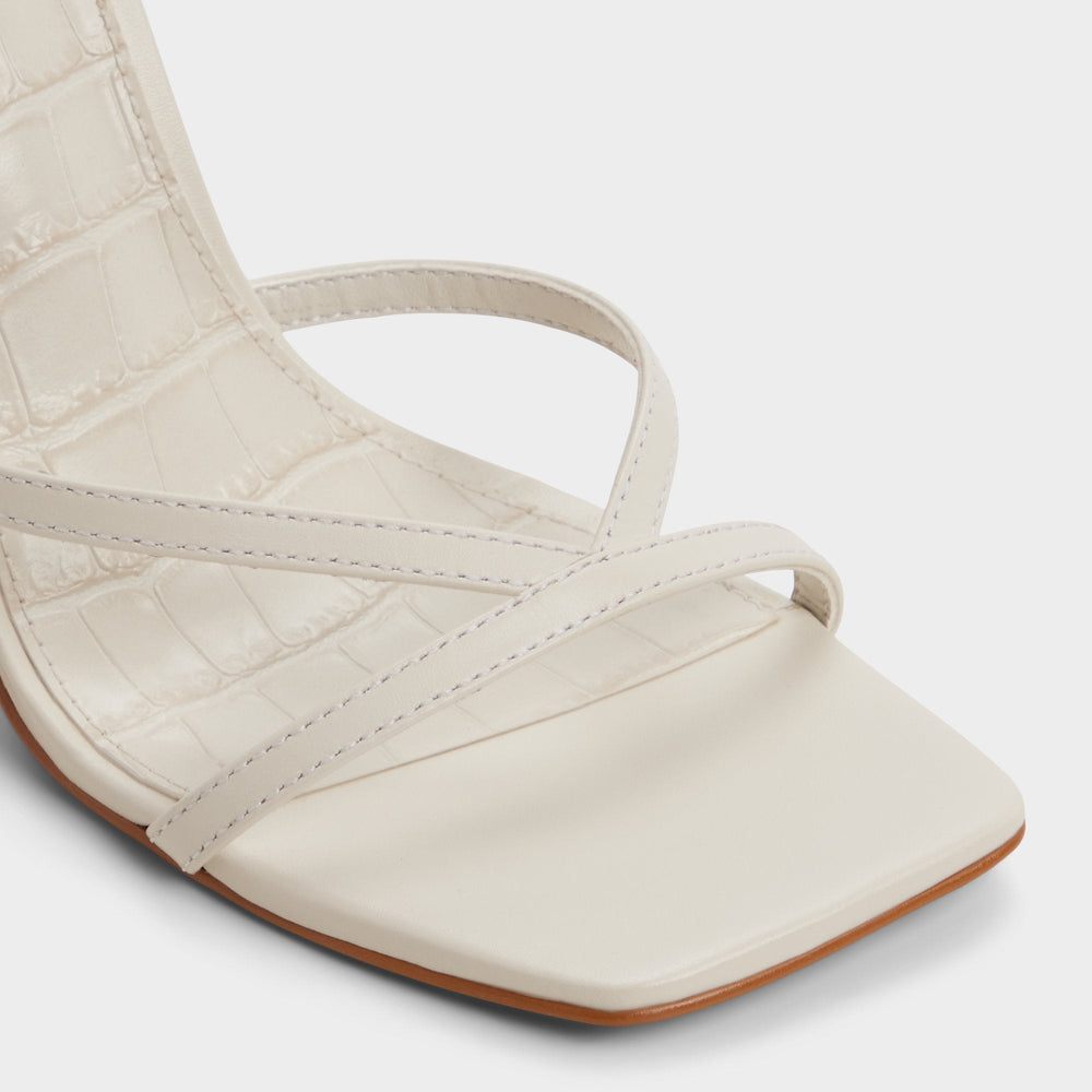White/bone Beachglass in White Bone - Strappy heeled sandal | Aldo