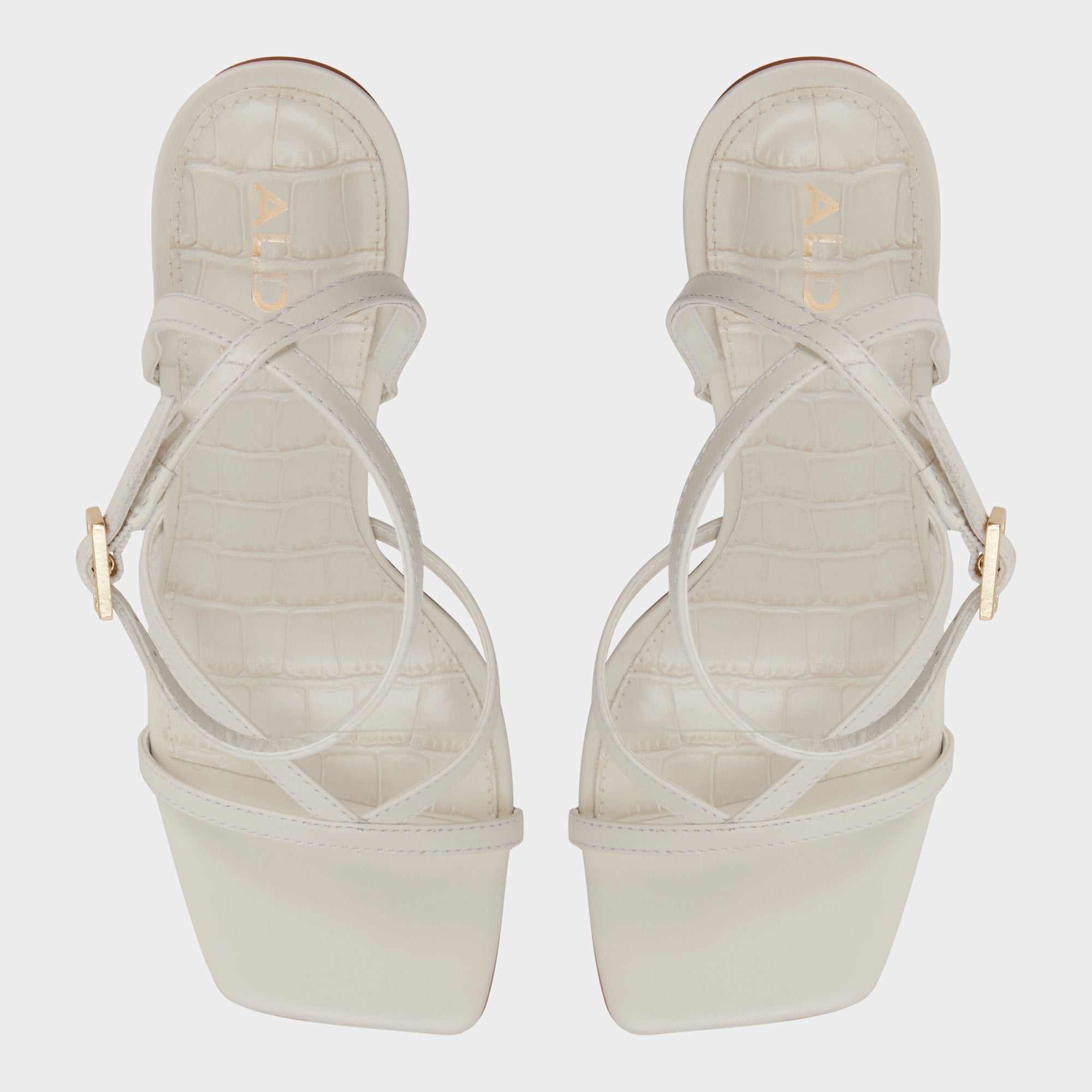 White/bone Beachglass in White Bone - Strappy heeled sandal | Aldo