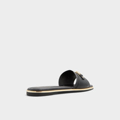 Black Alamassi Black Women's Flats - Slide sandal | Aldo