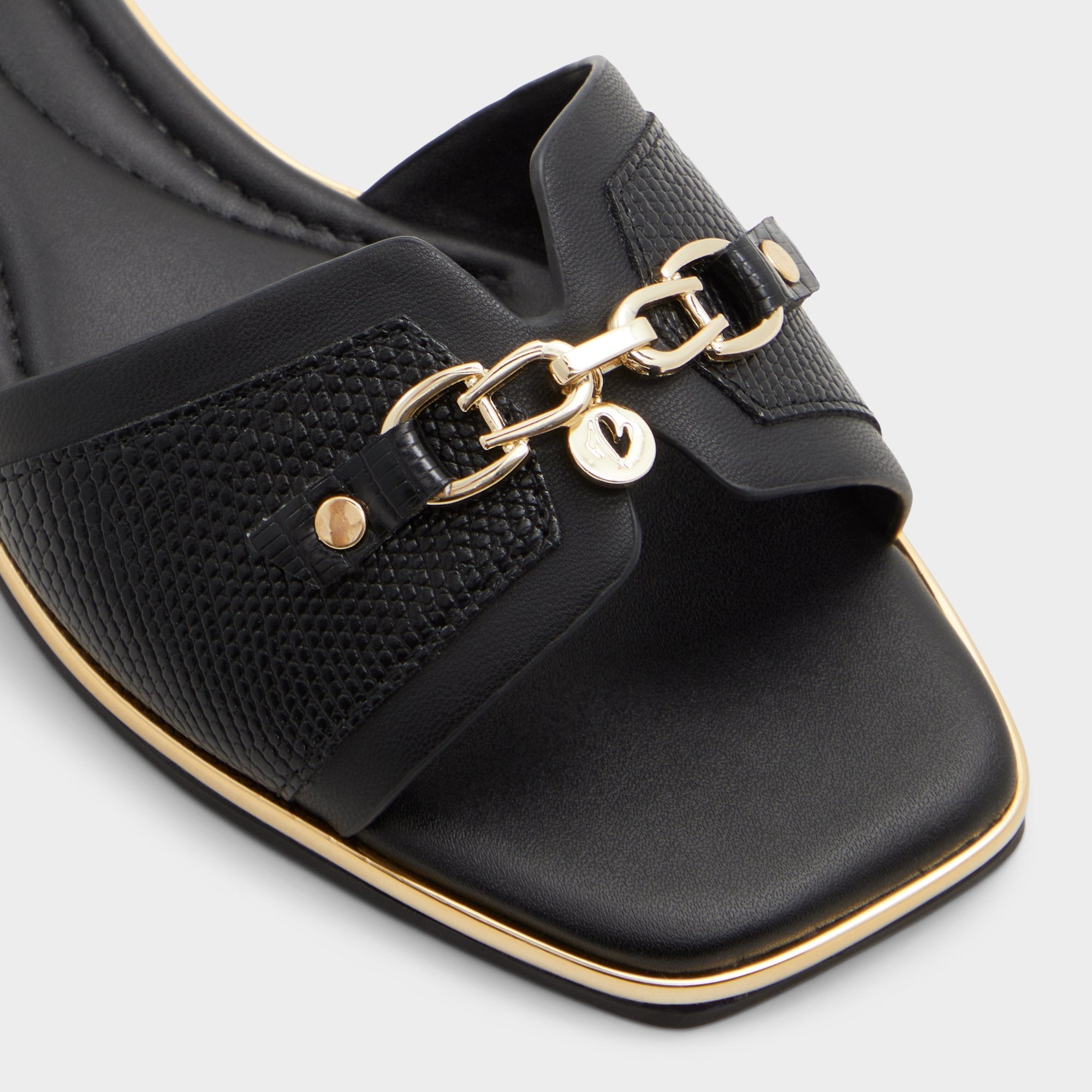 Black Alamassi Black Women's Flats - Slide sandal | Aldo