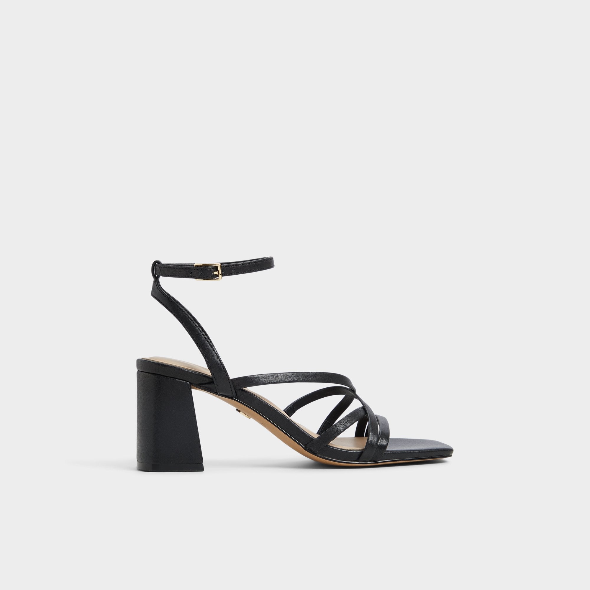 Black Esther Black Women's Block heels - Strappy heeled sandal, Block heel | Aldo