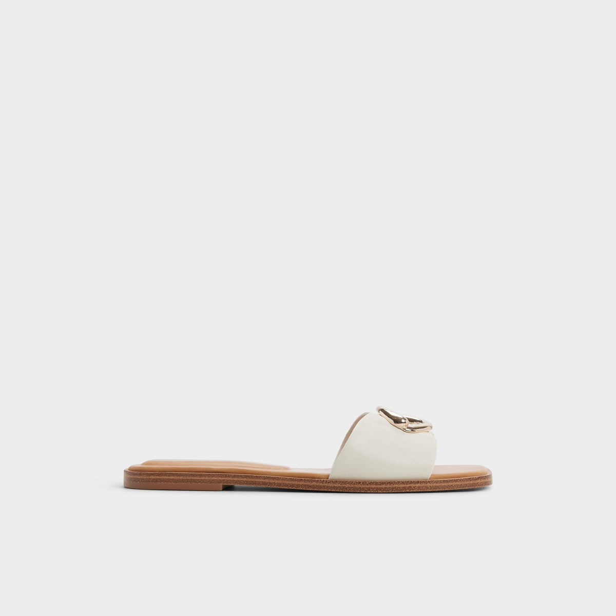 White/bone Biggin in White Bone - Slide sandal | Aldo