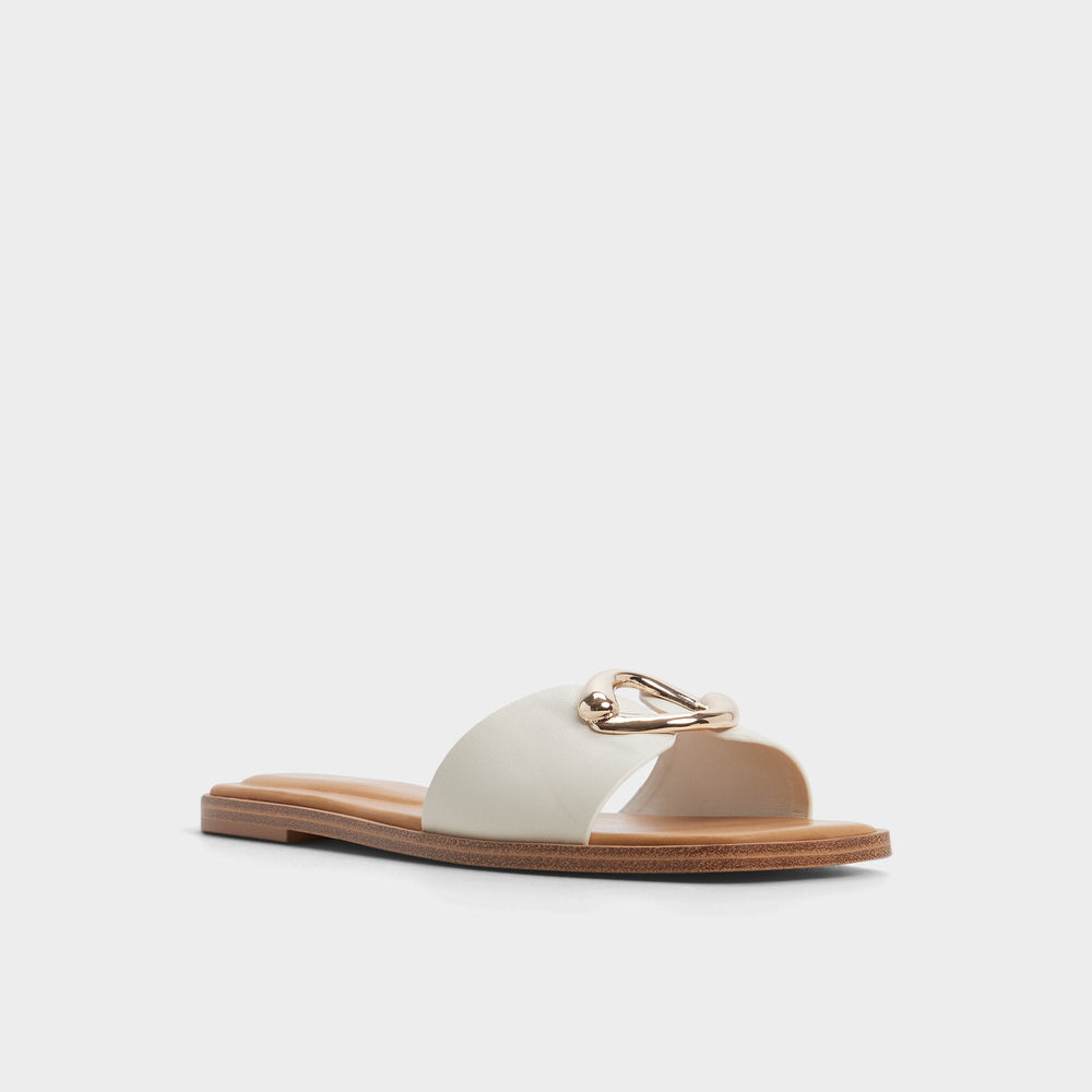 White/bone Biggin in White Bone - Slide sandal | Aldo